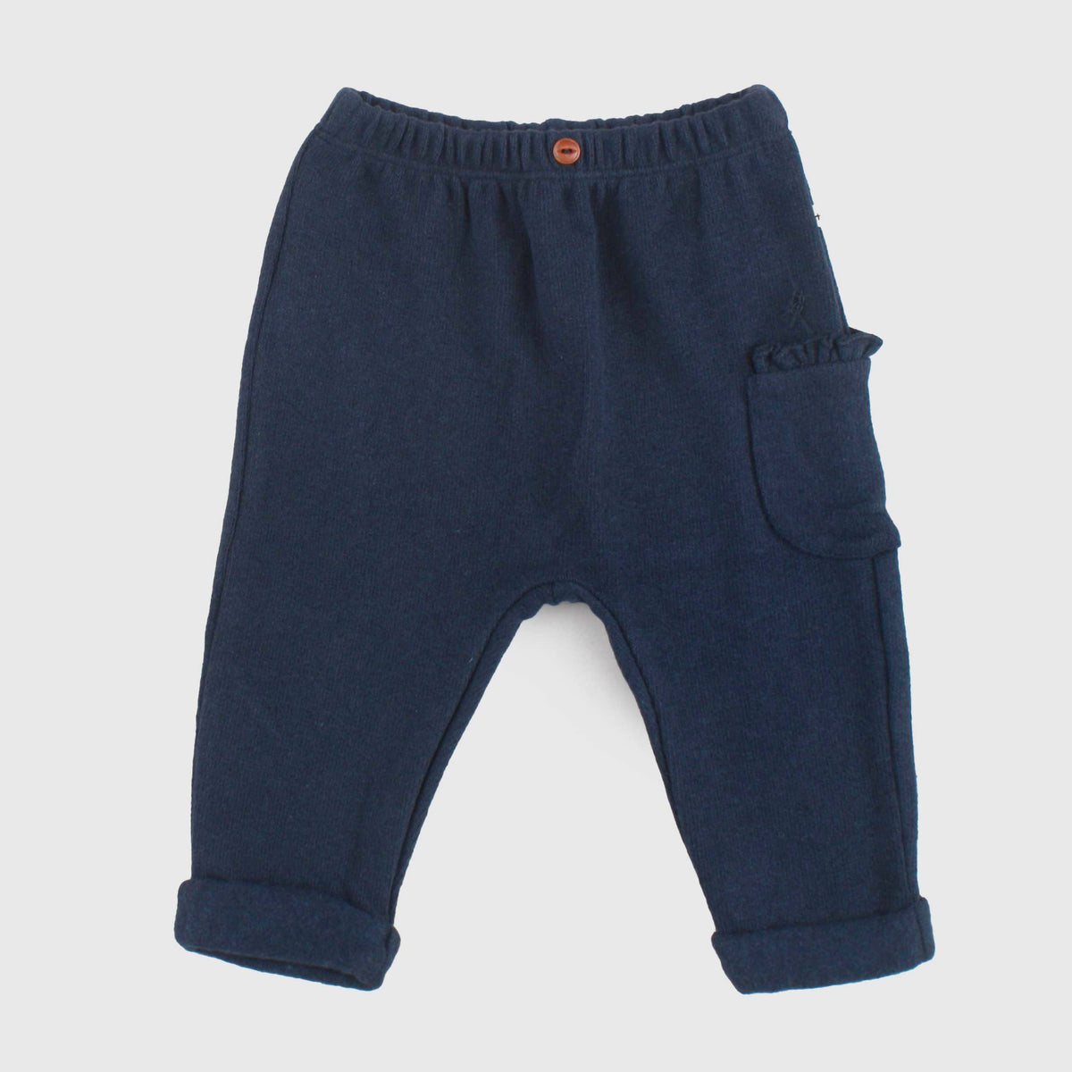 Blue Shorts with Pocket for Newborn by ONE MORE IN THE FAMILY