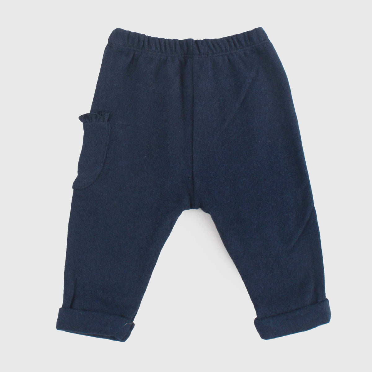 Blue Shorts with Pocket for Newborn by ONE MORE IN THE FAMILY