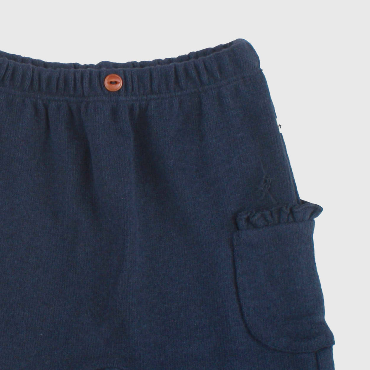 Blue Shorts with Pocket for Newborn by ONE MORE IN THE FAMILY