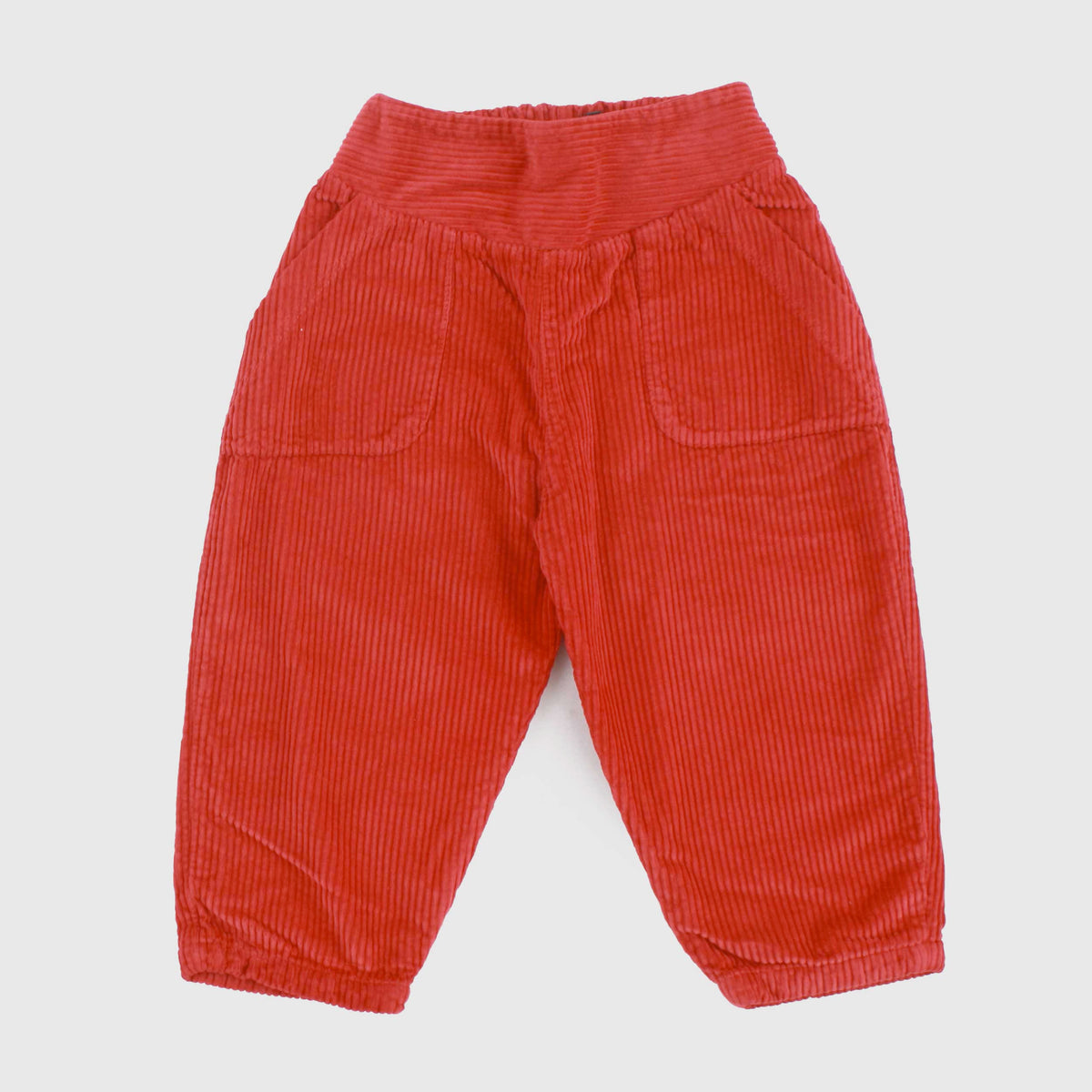 Red Ribbed Shorts for Newborns by ONE MORE IN THE FAMILY