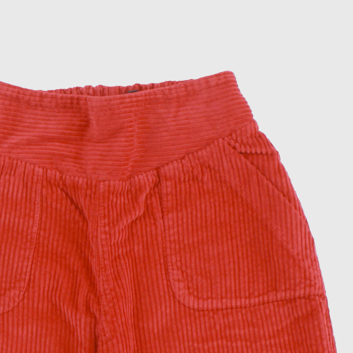 Red Ribbed Shorts for Newborns by ONE MORE IN THE FAMILY