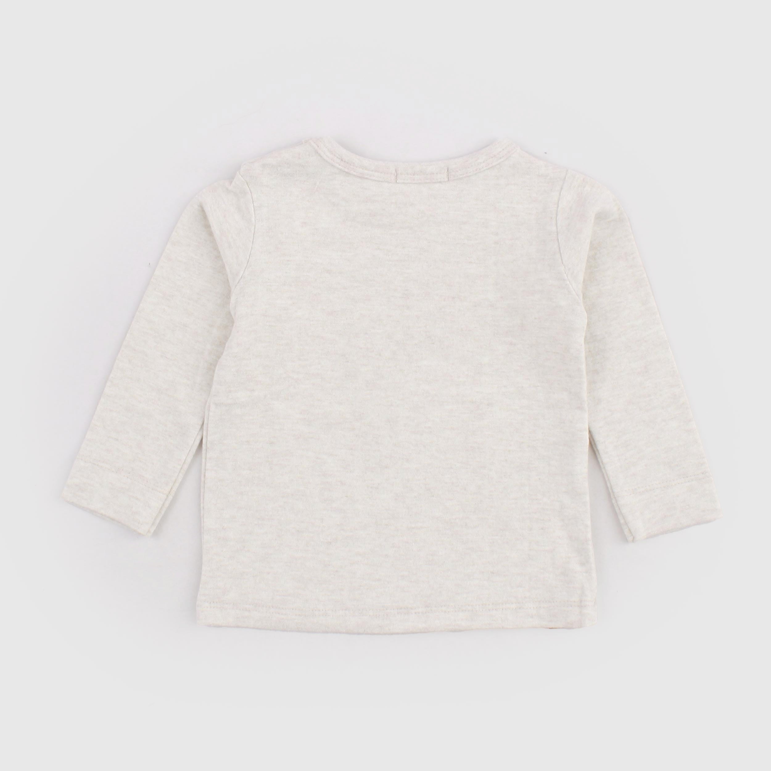 T-shirt Beige con Bottoni per Neonato by ONE MORE IN THE FAMILY