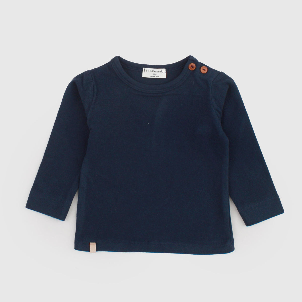 T-shirt Blu con Bottoni per Neonato by ONE MORE IN THE FAMILY