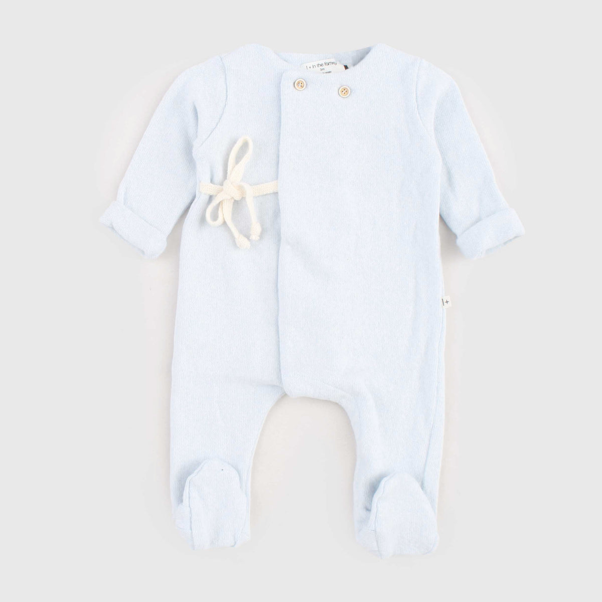 Celeste Double-Breasted onesie for Newborn by ONE MORE IN THE FAMILY