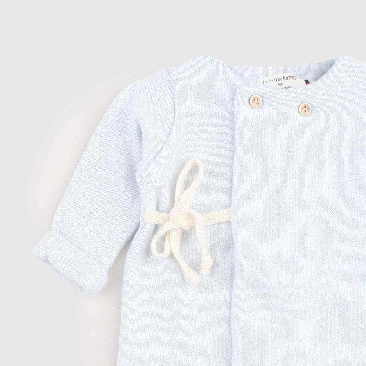 Celeste Double-Breasted onesie for Newborn by ONE MORE IN THE FAMILY