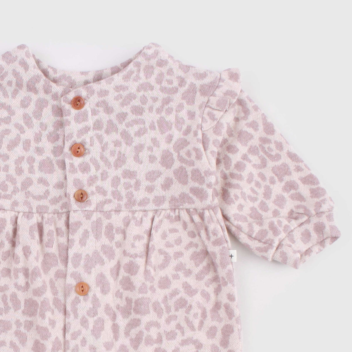 Pink Blush Spotted onesie for Newborn by ONE MORE IN THE FAMILY
