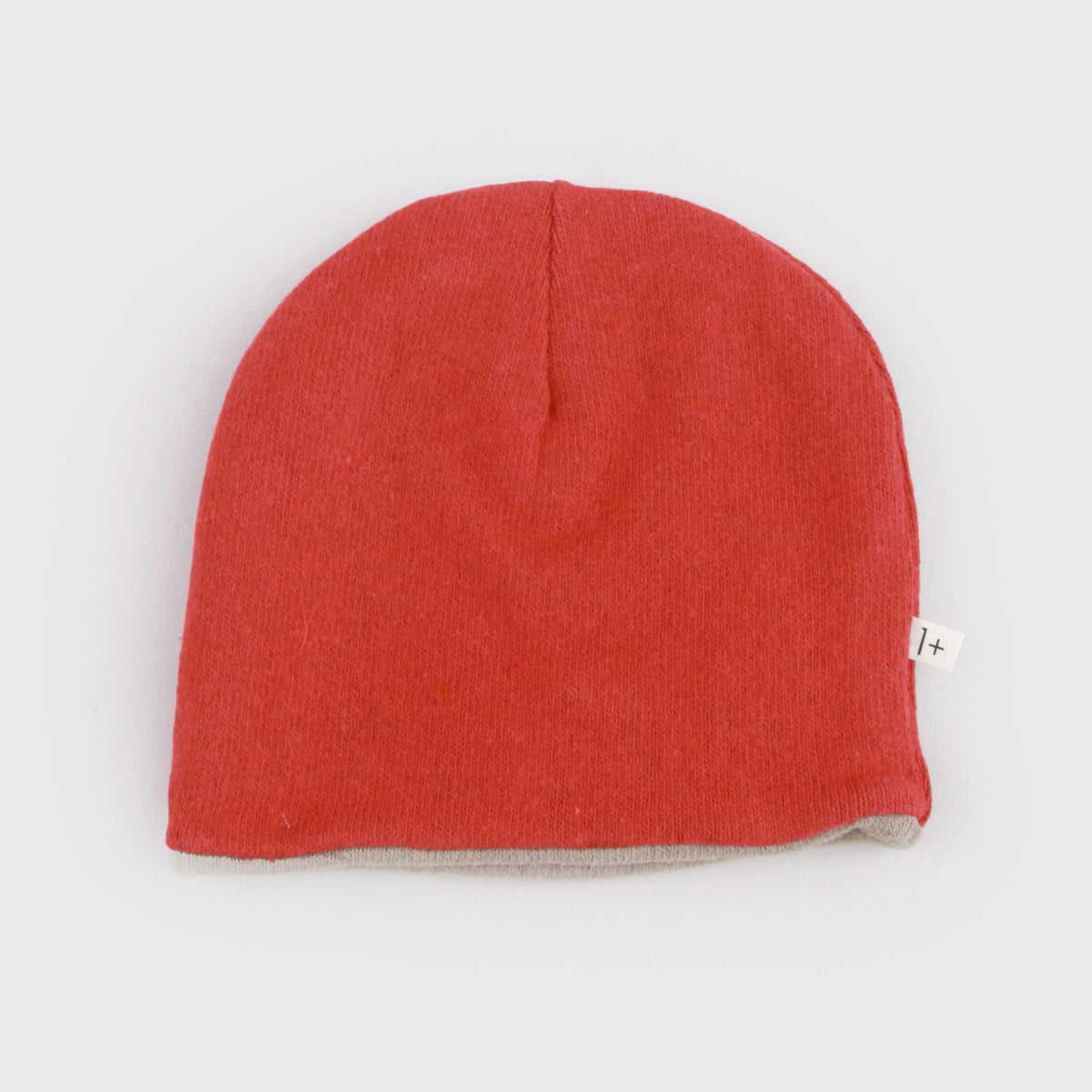 Red Lined Zuccotto for Newborn by ONE MORE IN THE FAMILY