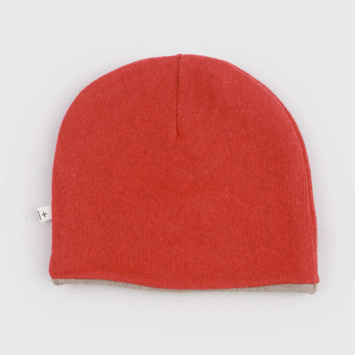 Red Lined Zuccotto for Newborn by ONE MORE IN THE FAMILY