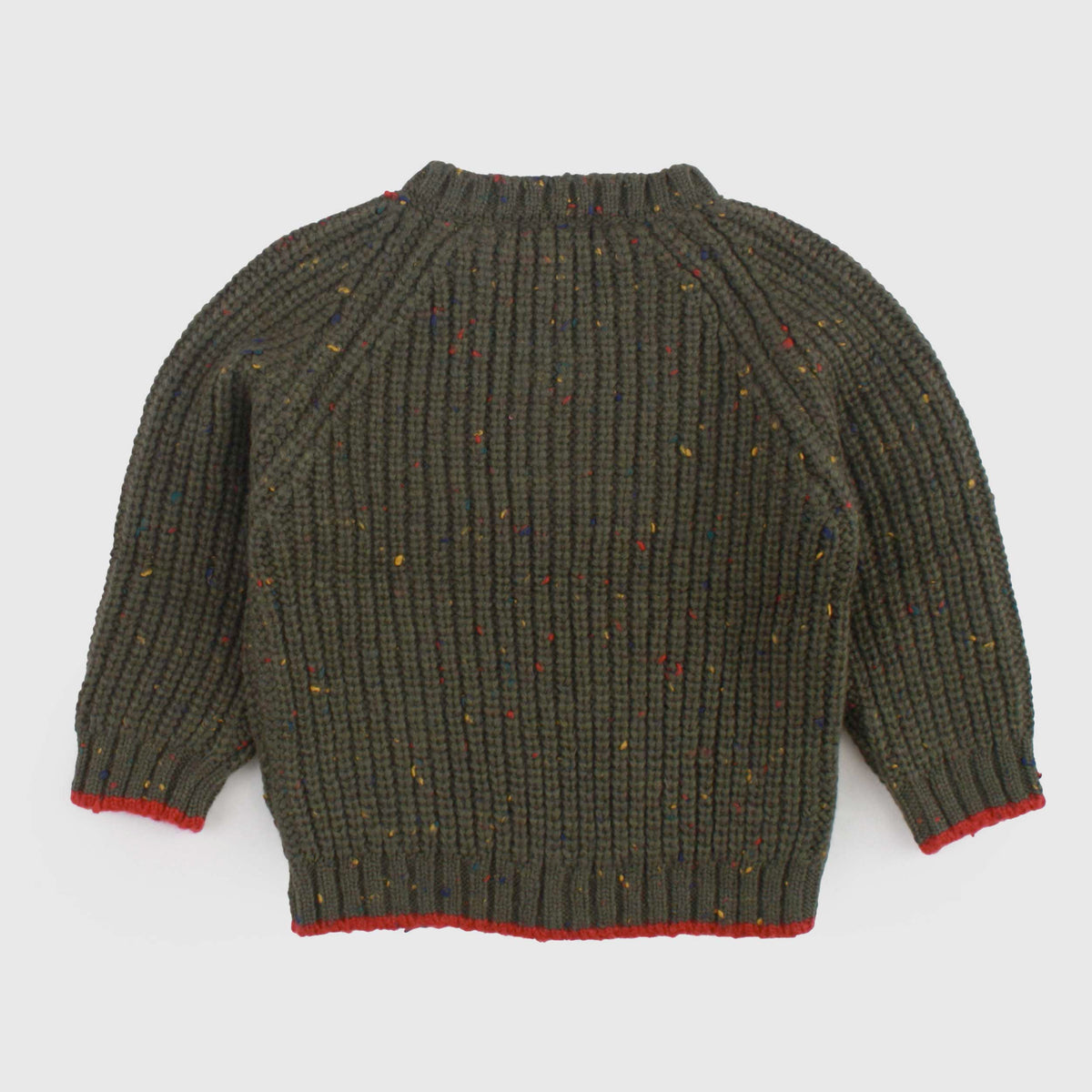 Green Cardigan for Newborn by ONE MORE IN THE FAMILY