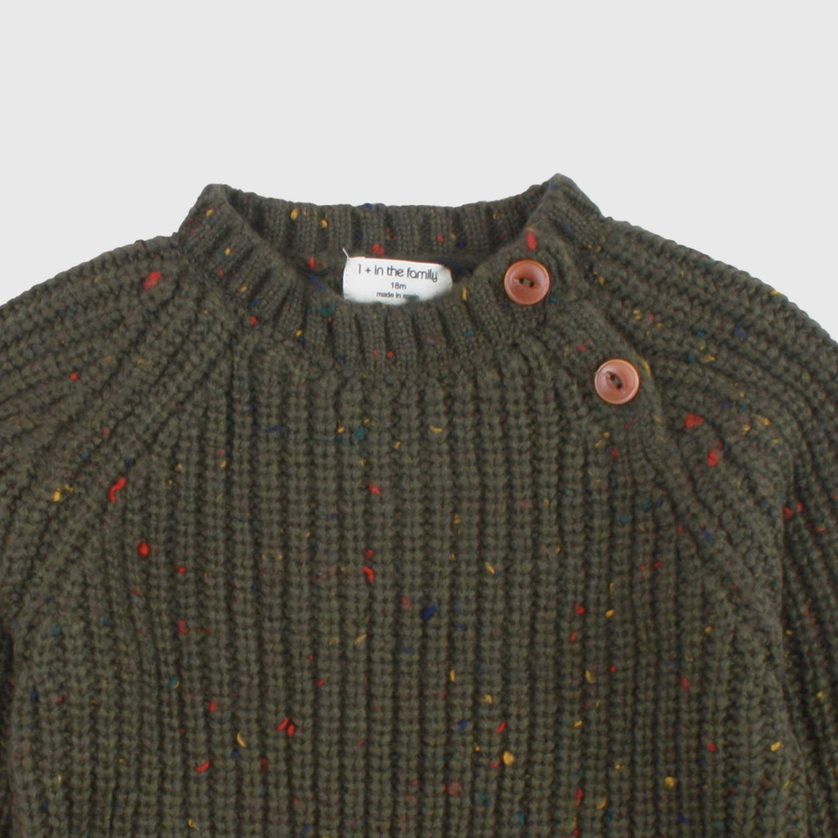 Green Cardigan for Newborn by ONE MORE IN THE FAMILY