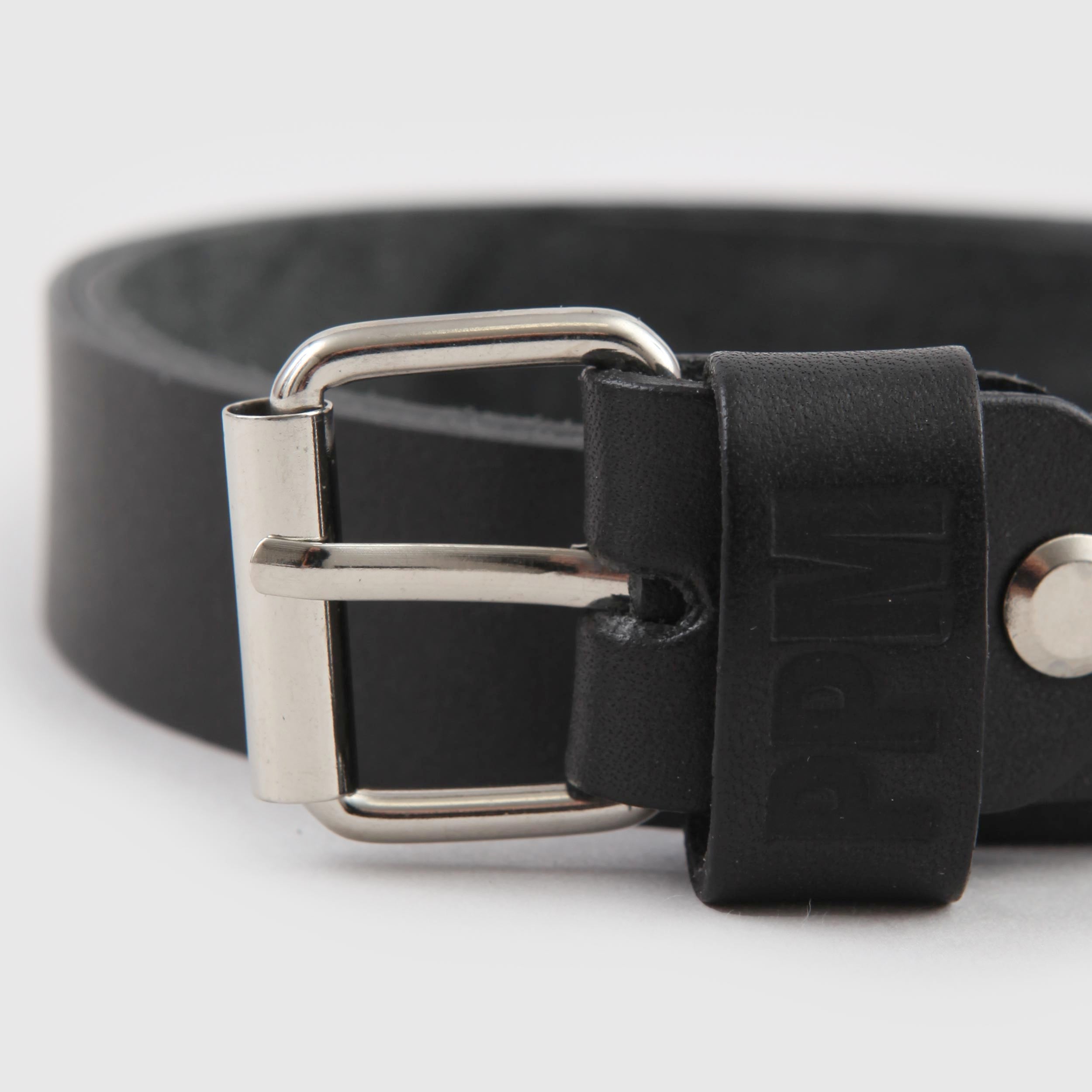 Black Belt with Buckle by PAOLO PECORA