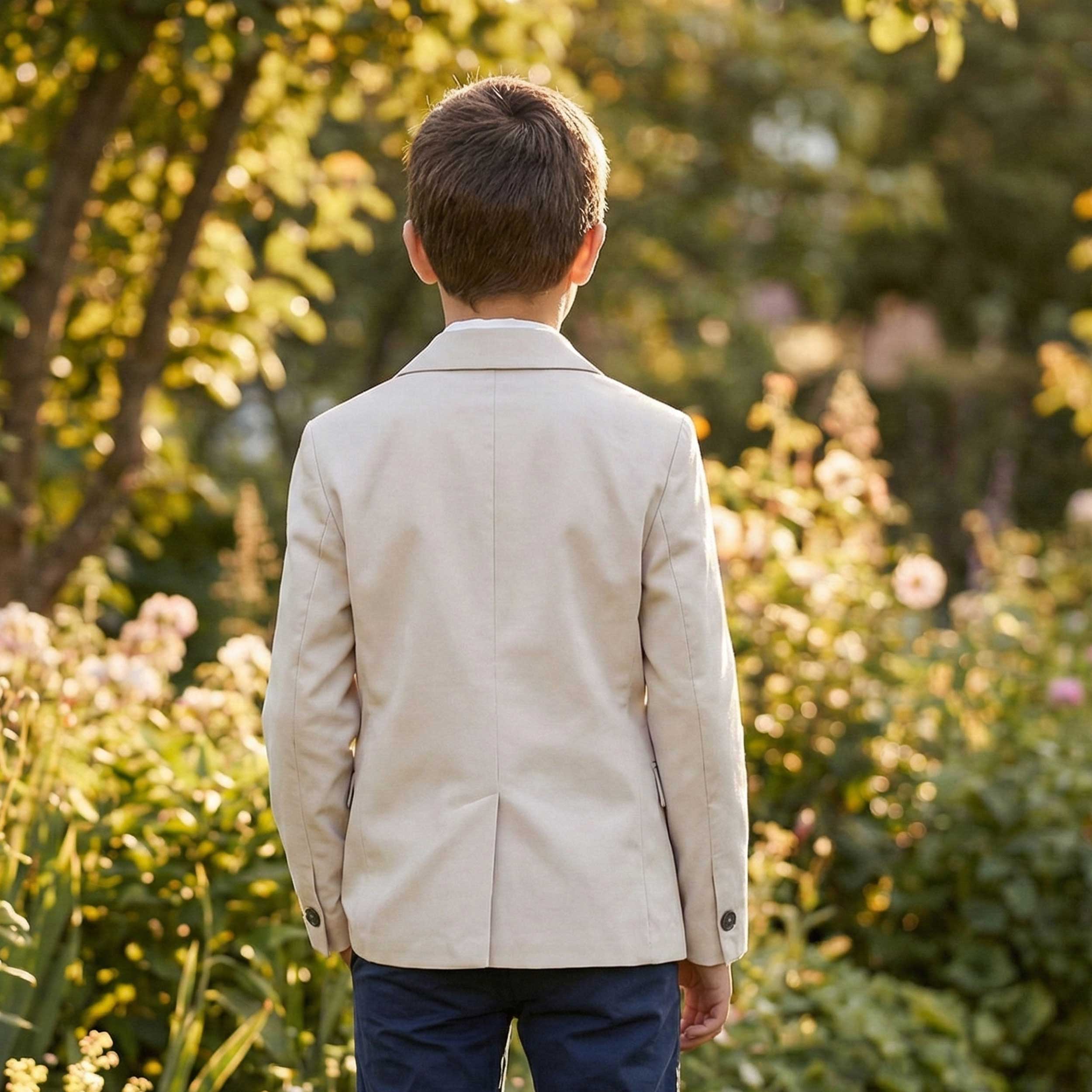 Giacca Beige a Due Bottoni Firmata PAOLO PECORA