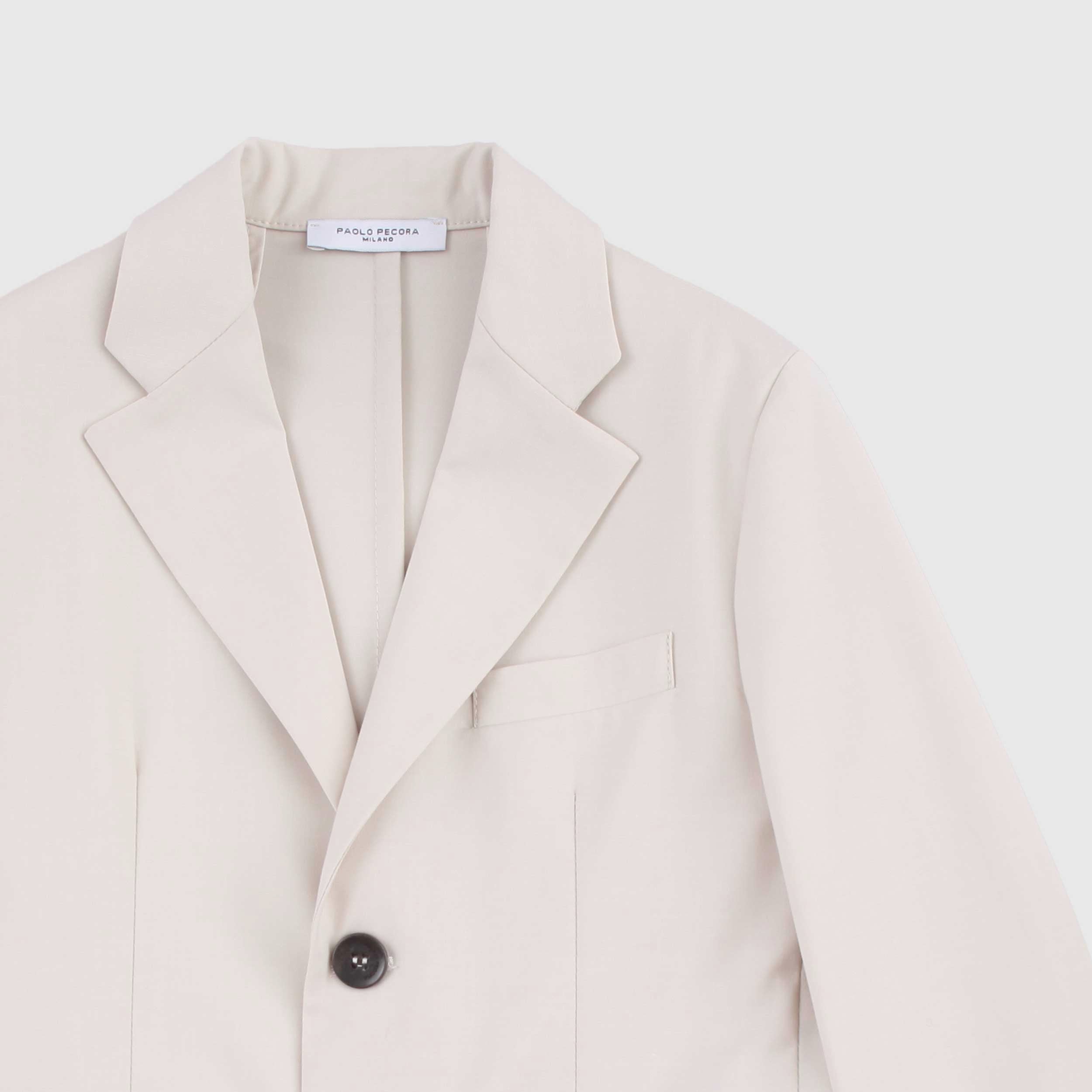 Giacca Beige a Due Bottoni Firmata PAOLO PECORA