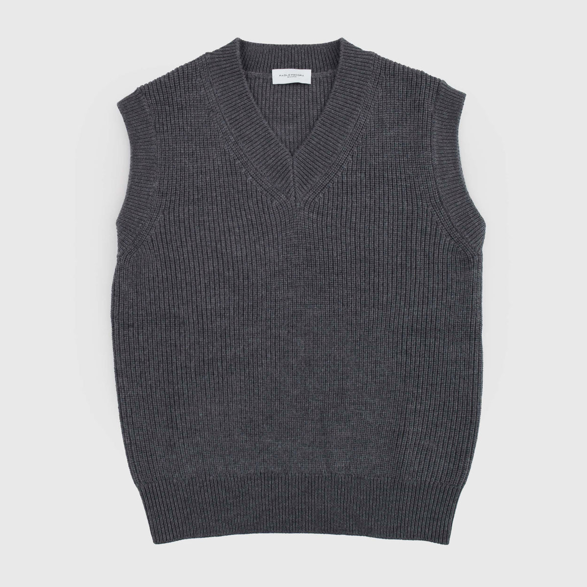Gray Handy in V-Neck Knit for Boy PAOLO PECORA