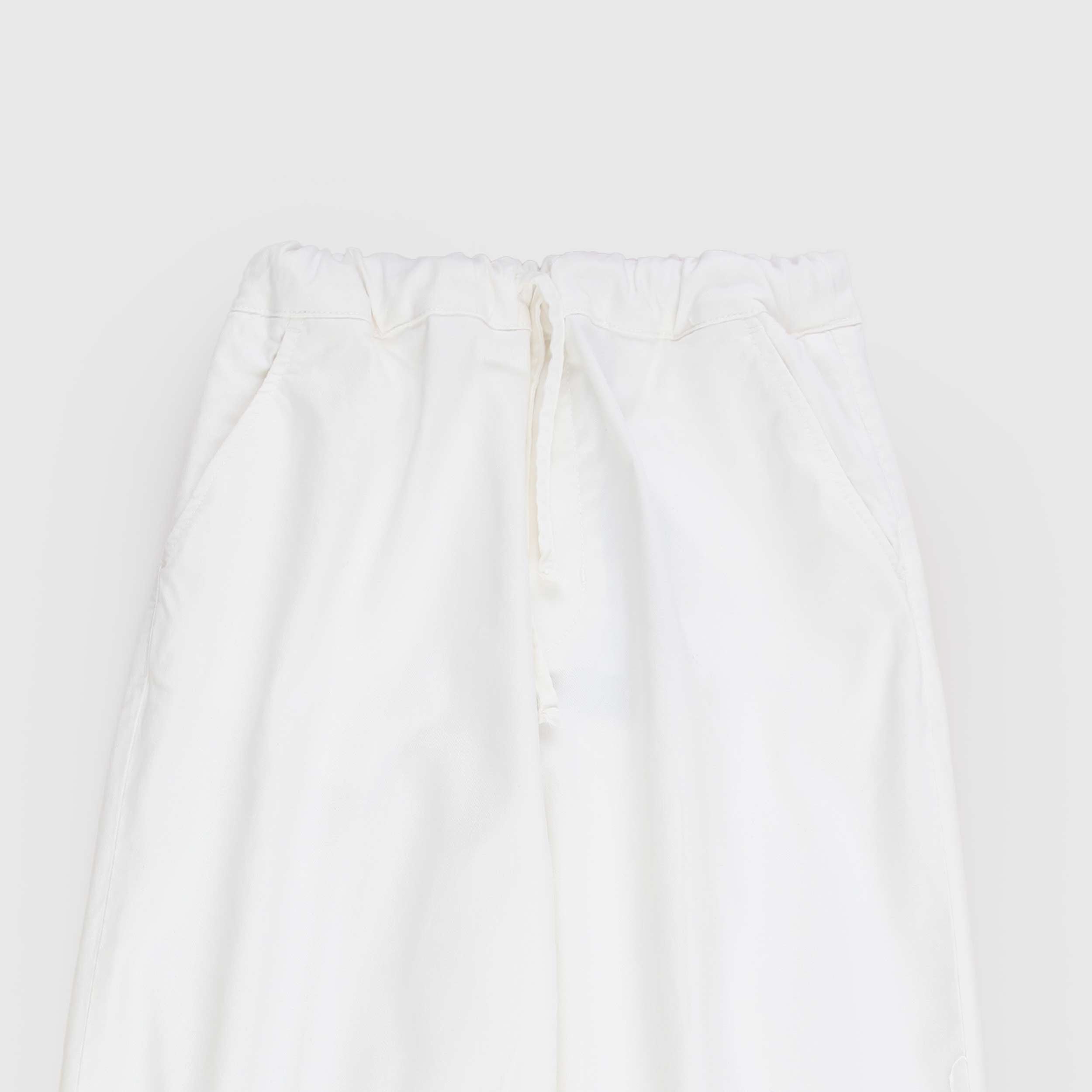 White Trousers with Drawstring for Boy by PAOLO PECORA