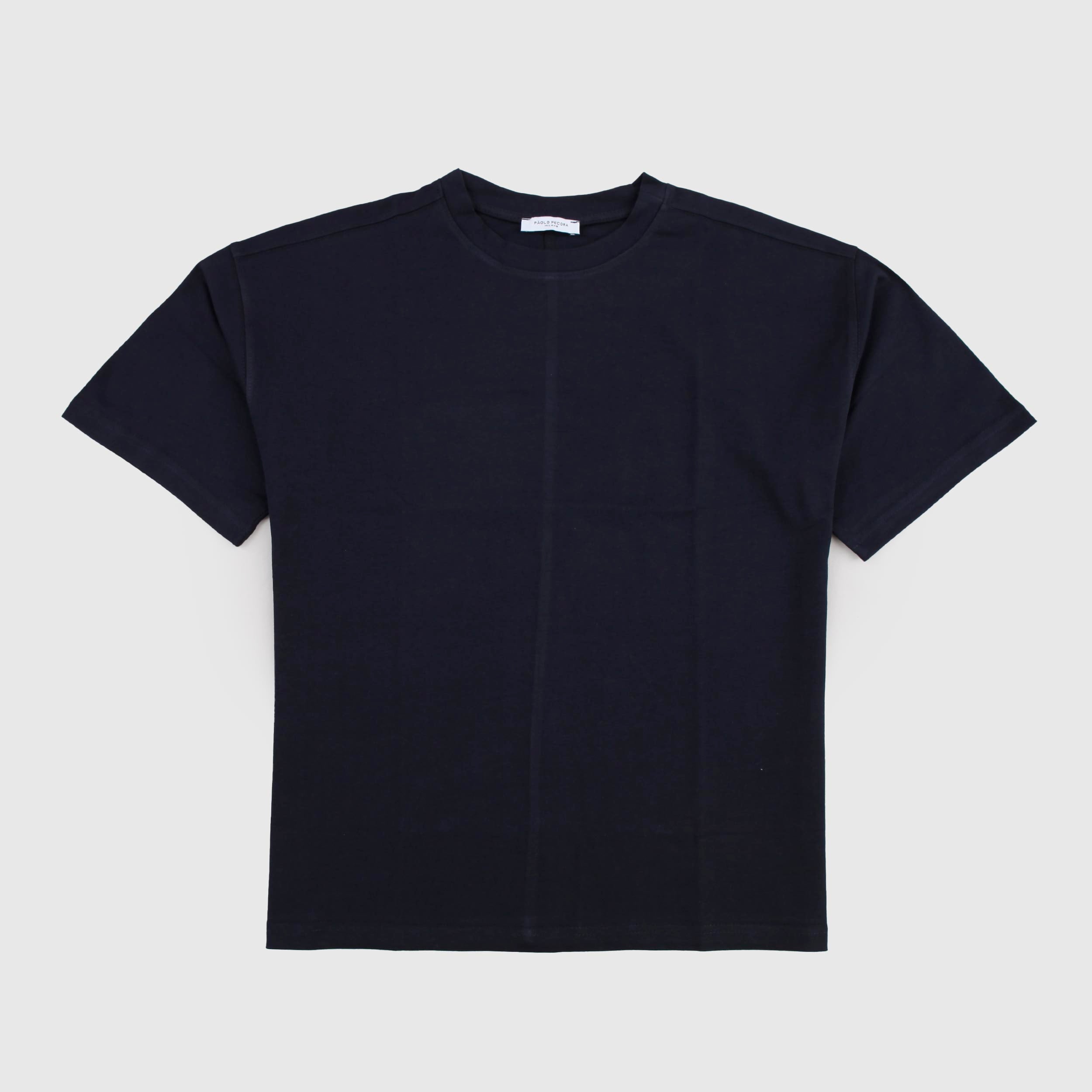T-shirt Blu a Mezza Manica per Ragazzo by PAOLO PECORA
