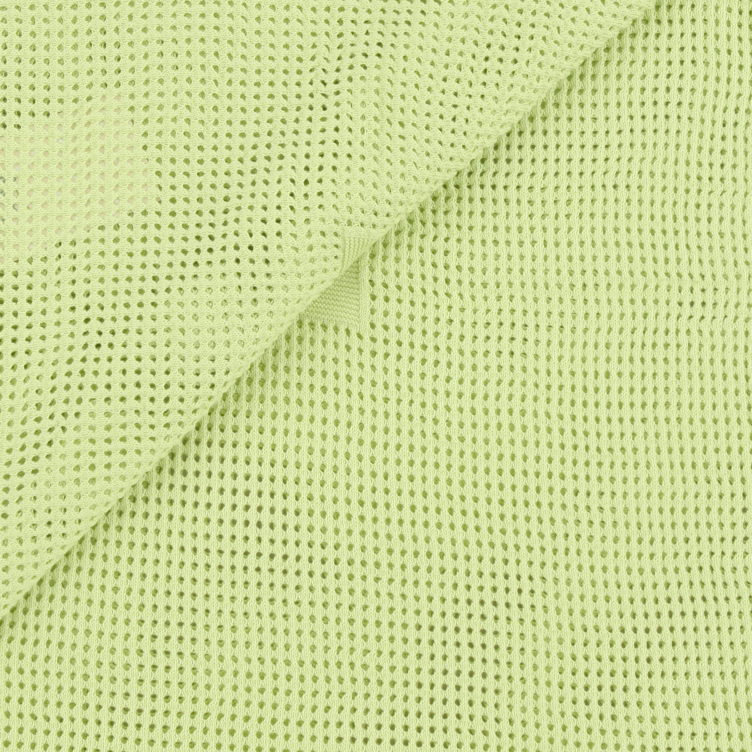 Copertina Verde con Lavorazione ai Ferri Firmata PECESA