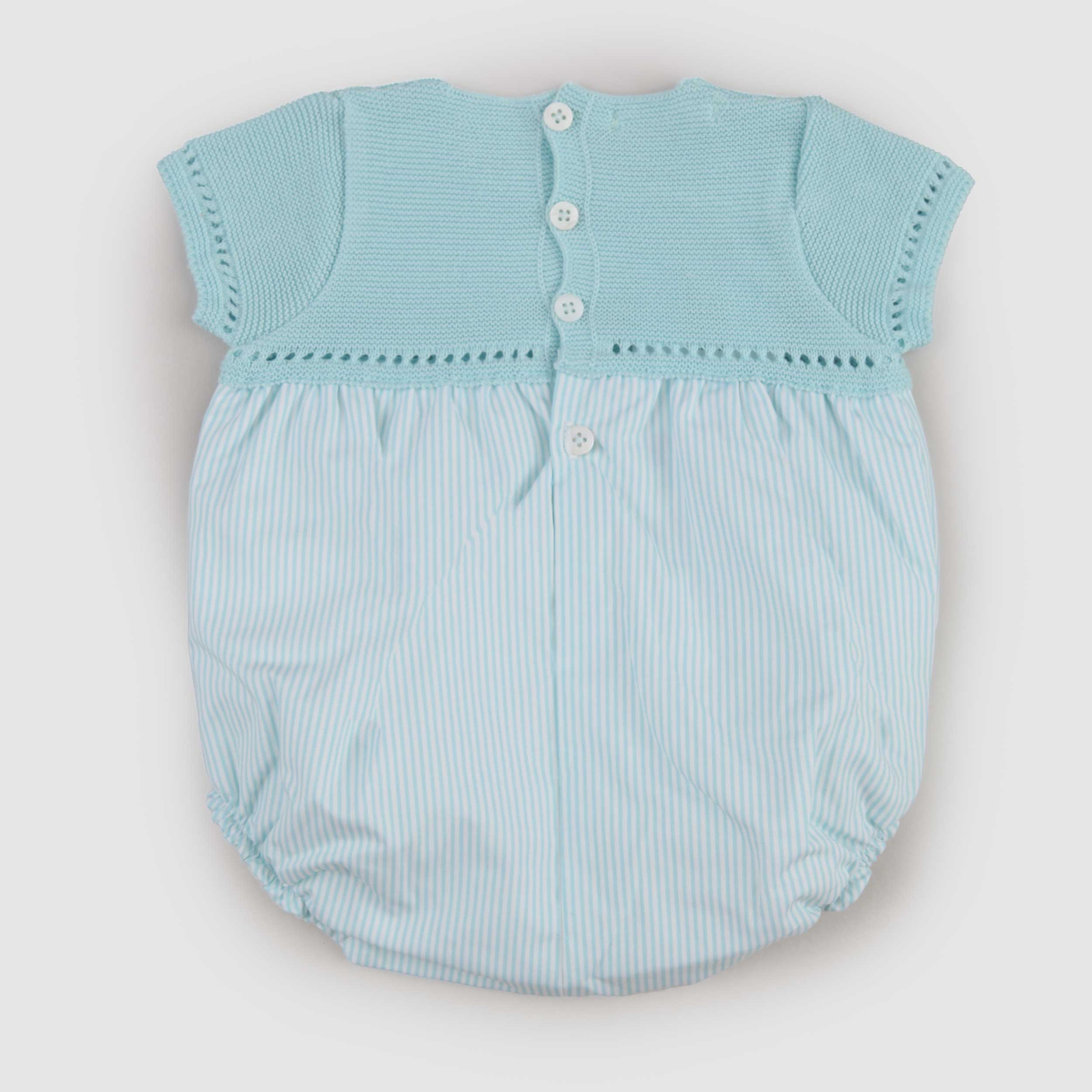 Pagliaccetto Celeste con Scollo Firmato PECESA