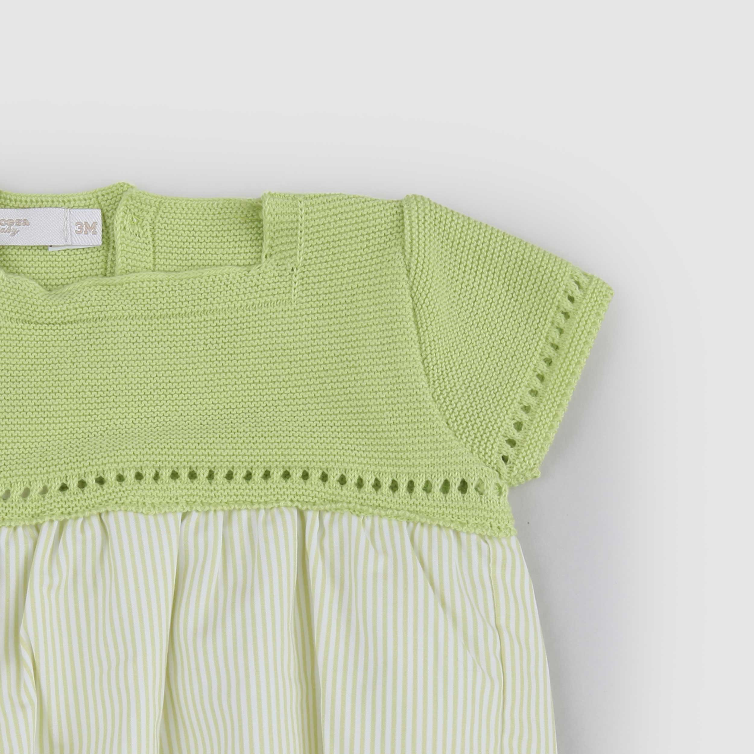 Pagliaccetto Verde Due Tessuti Firmato PECESA