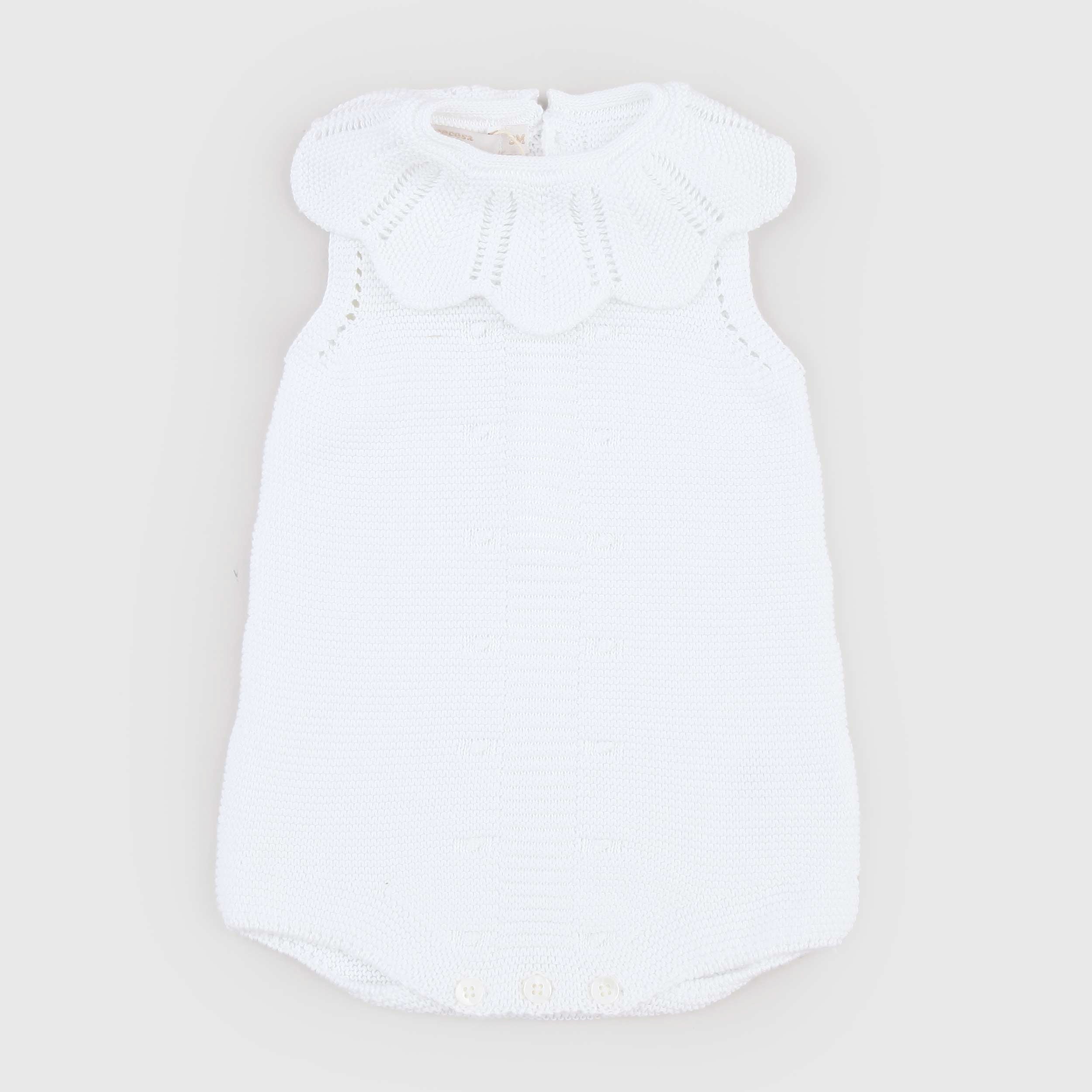 Tutina Bianca Smanicata Firmata PECESA