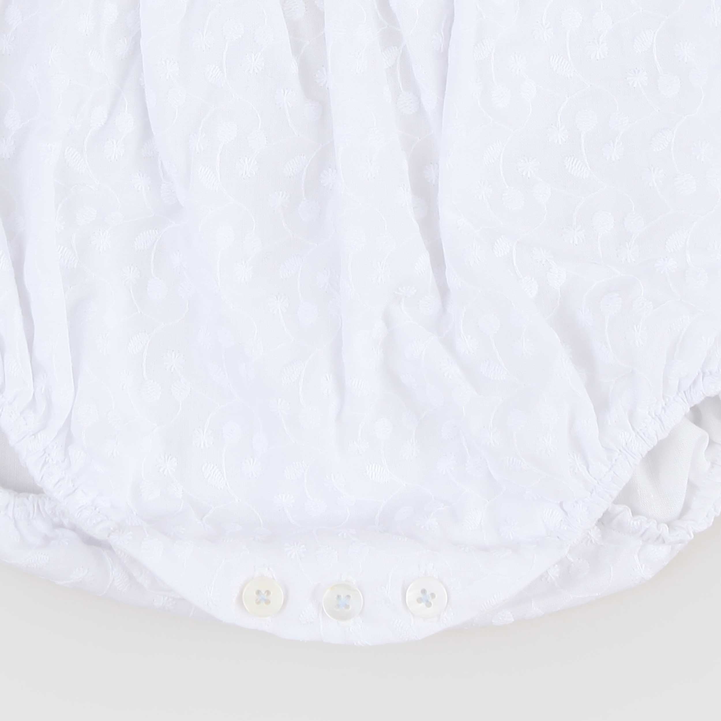 White and Light Blue Romper by PECESA