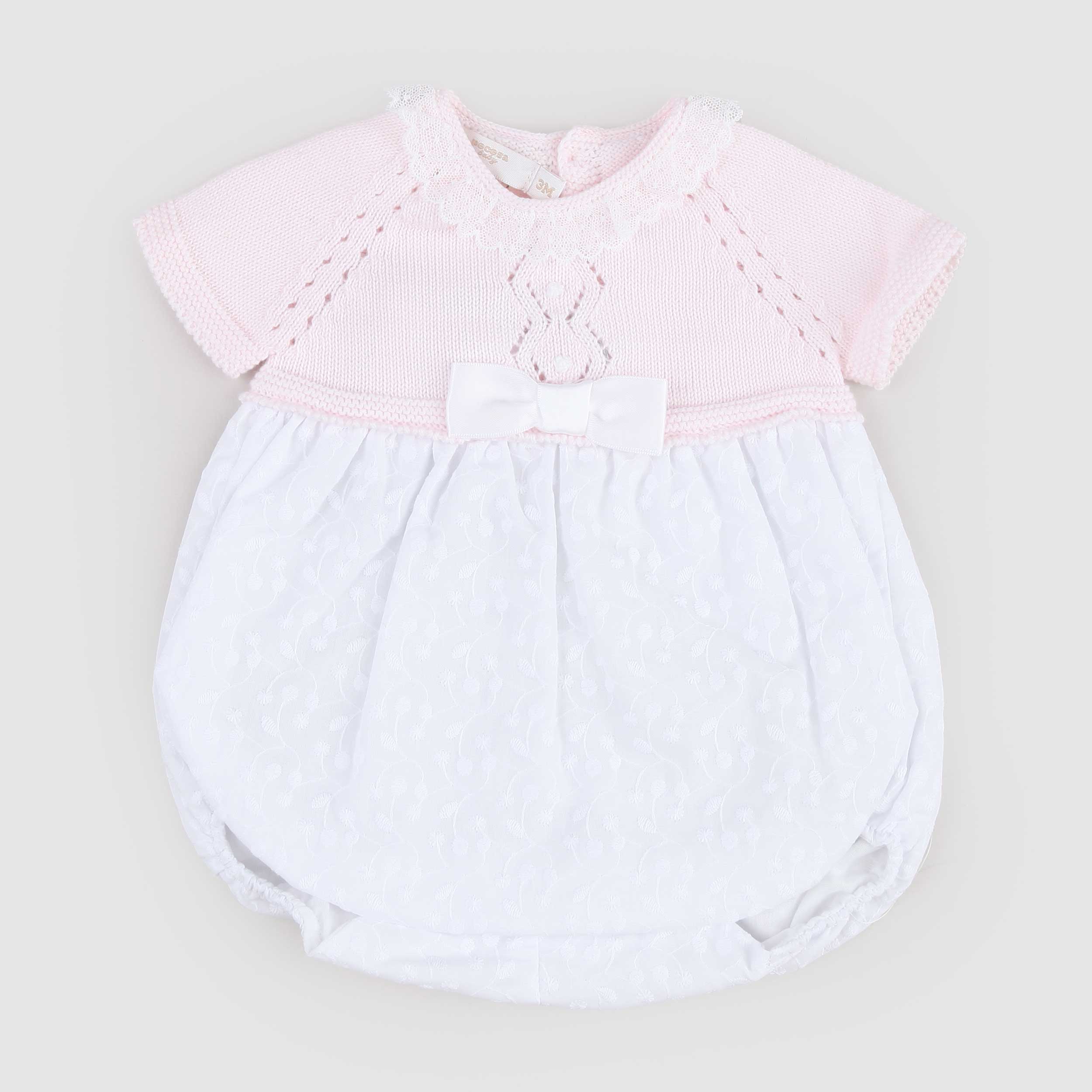 Pagliaccetto Bianco e Rosa Firmato PECESA