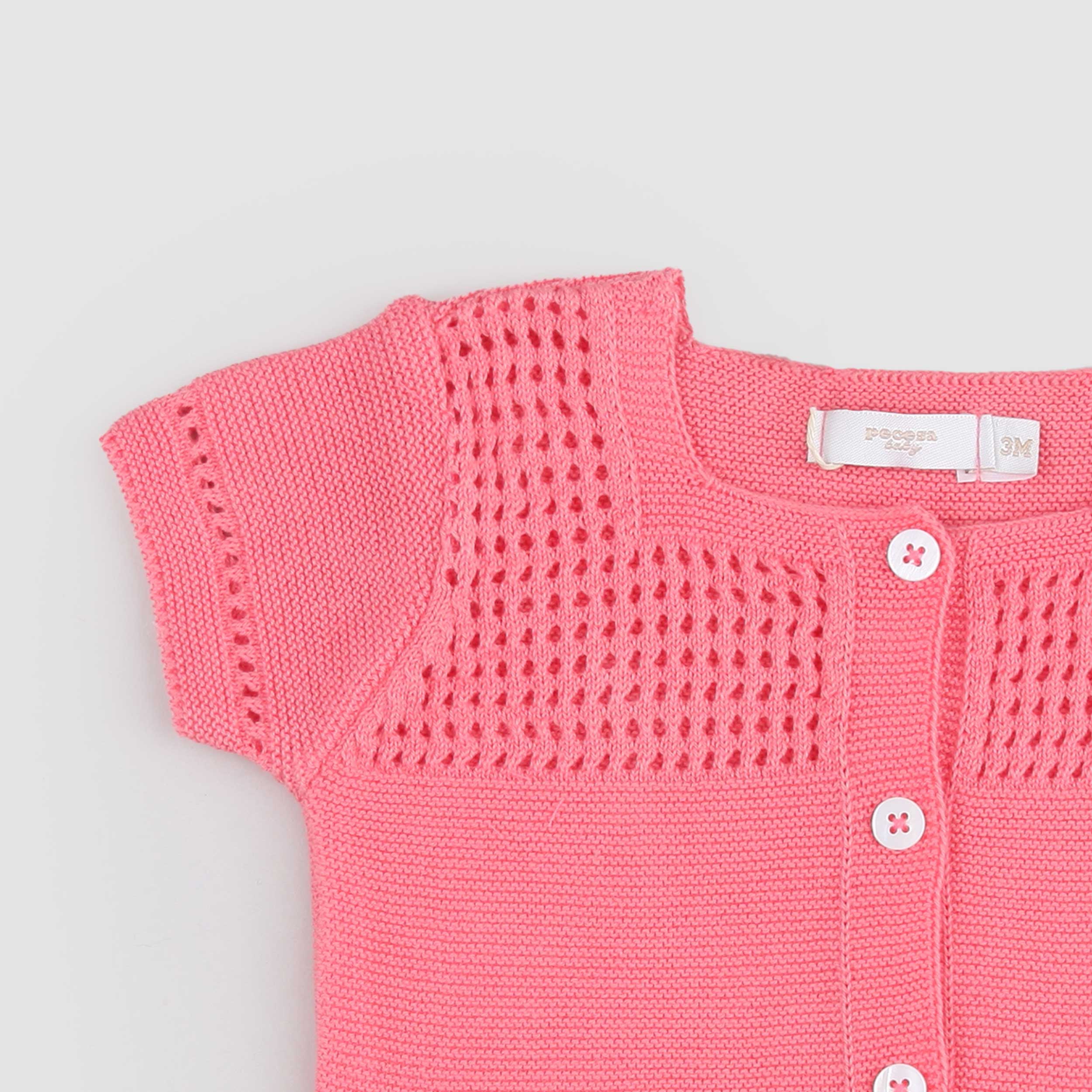 Coral Jumpsuit with Neckline by PECESA