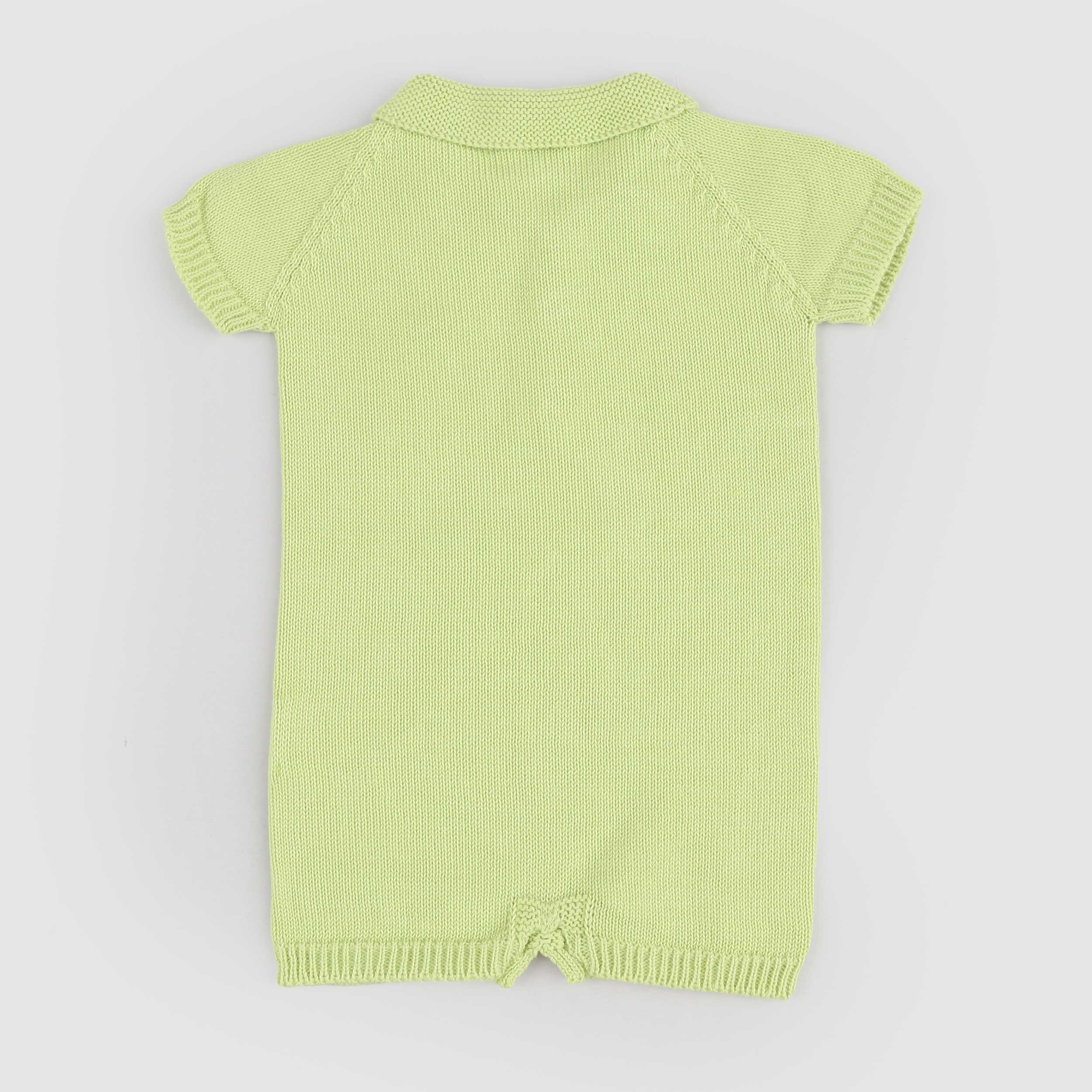 Tutina Verde con Bottoni in Legno Firmata PECESA