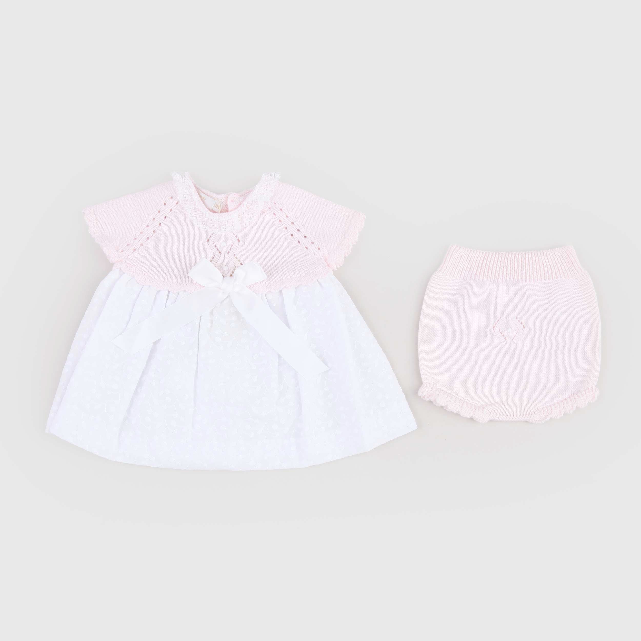 Abito Bianco e Rosa Firmato PECESA