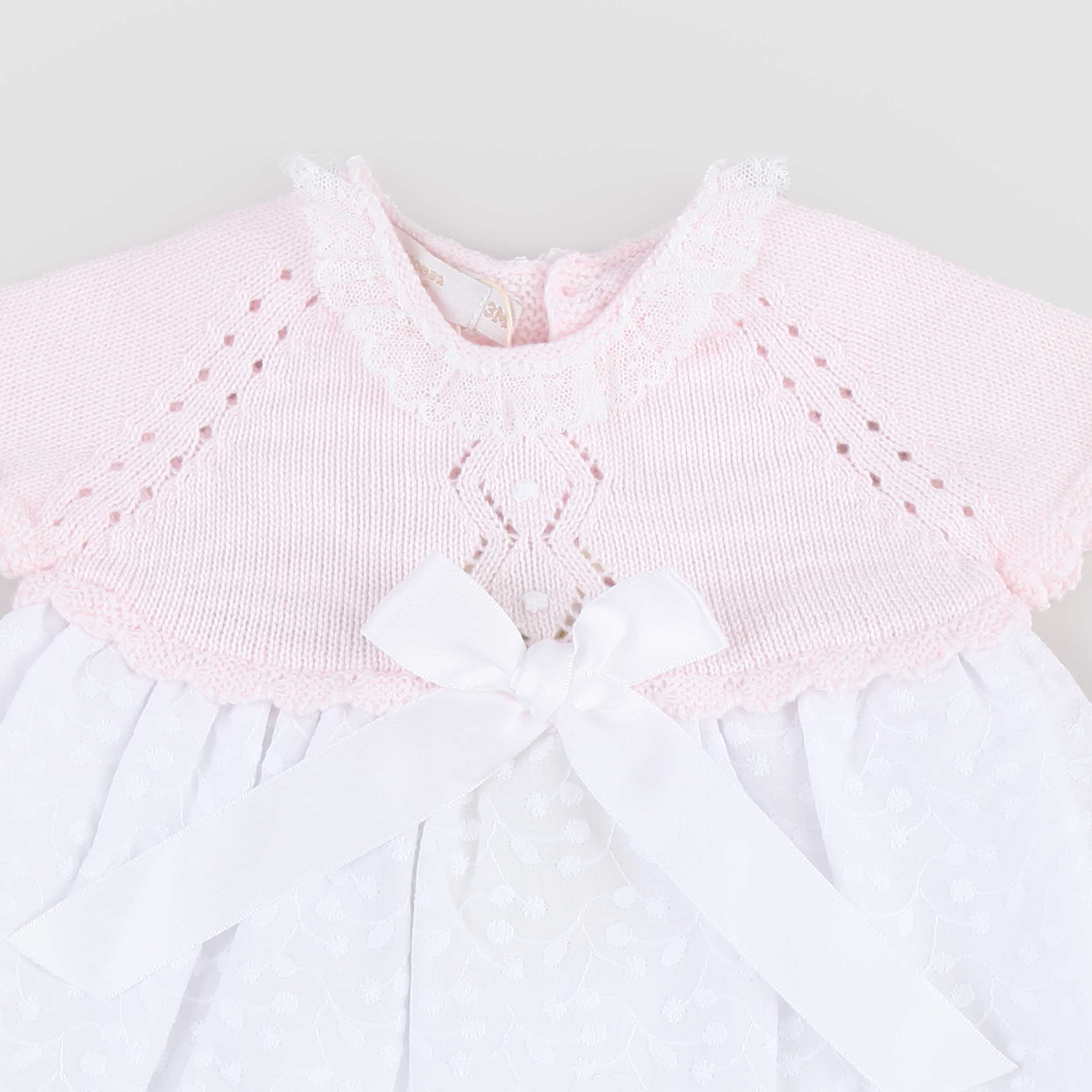 Abito Bianco e Rosa Firmato PECESA