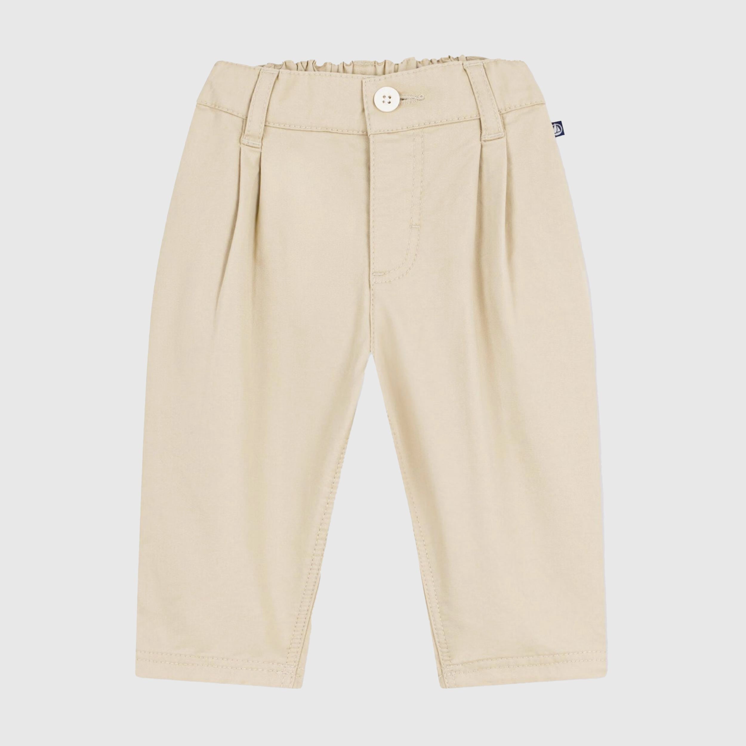 Pantalone Beige in Twill Firmato PETIT BATEAU