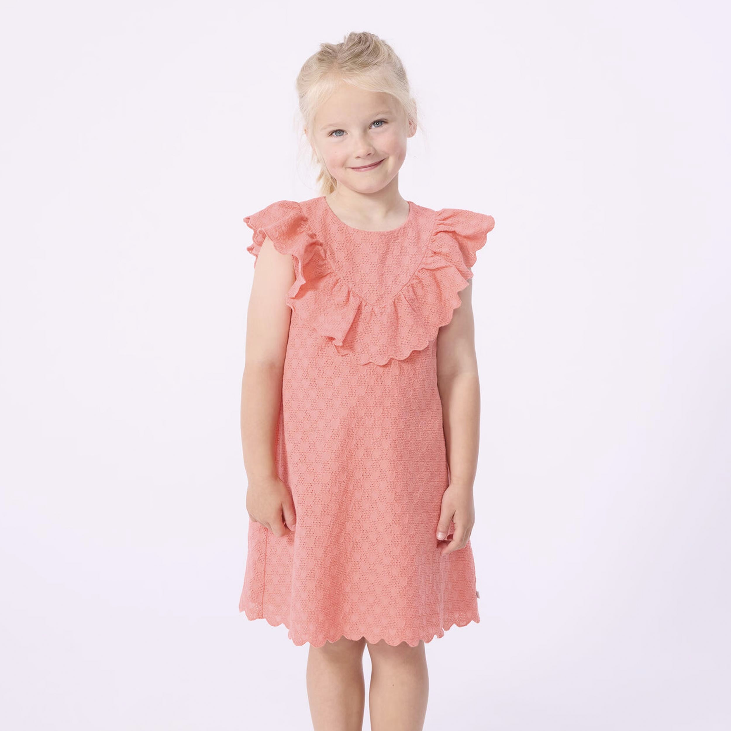 Abito Color Salmone con Apertura sul Retro Firmato PETIT BATEAU