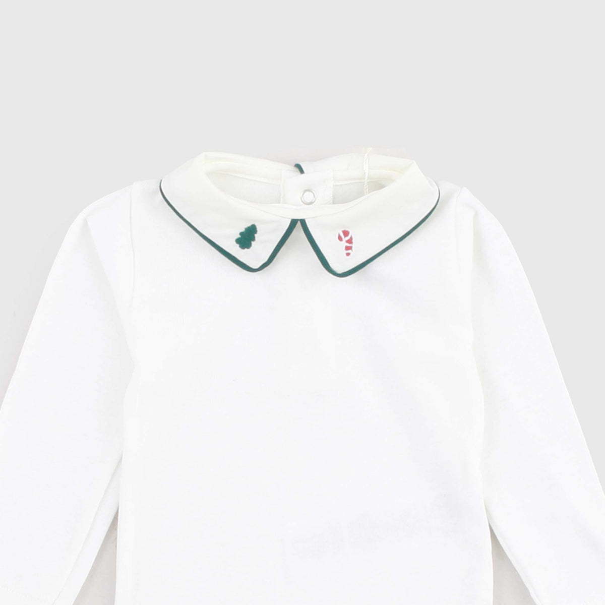 Body White Long Sleeve for Newborn by PETIT BATEAU