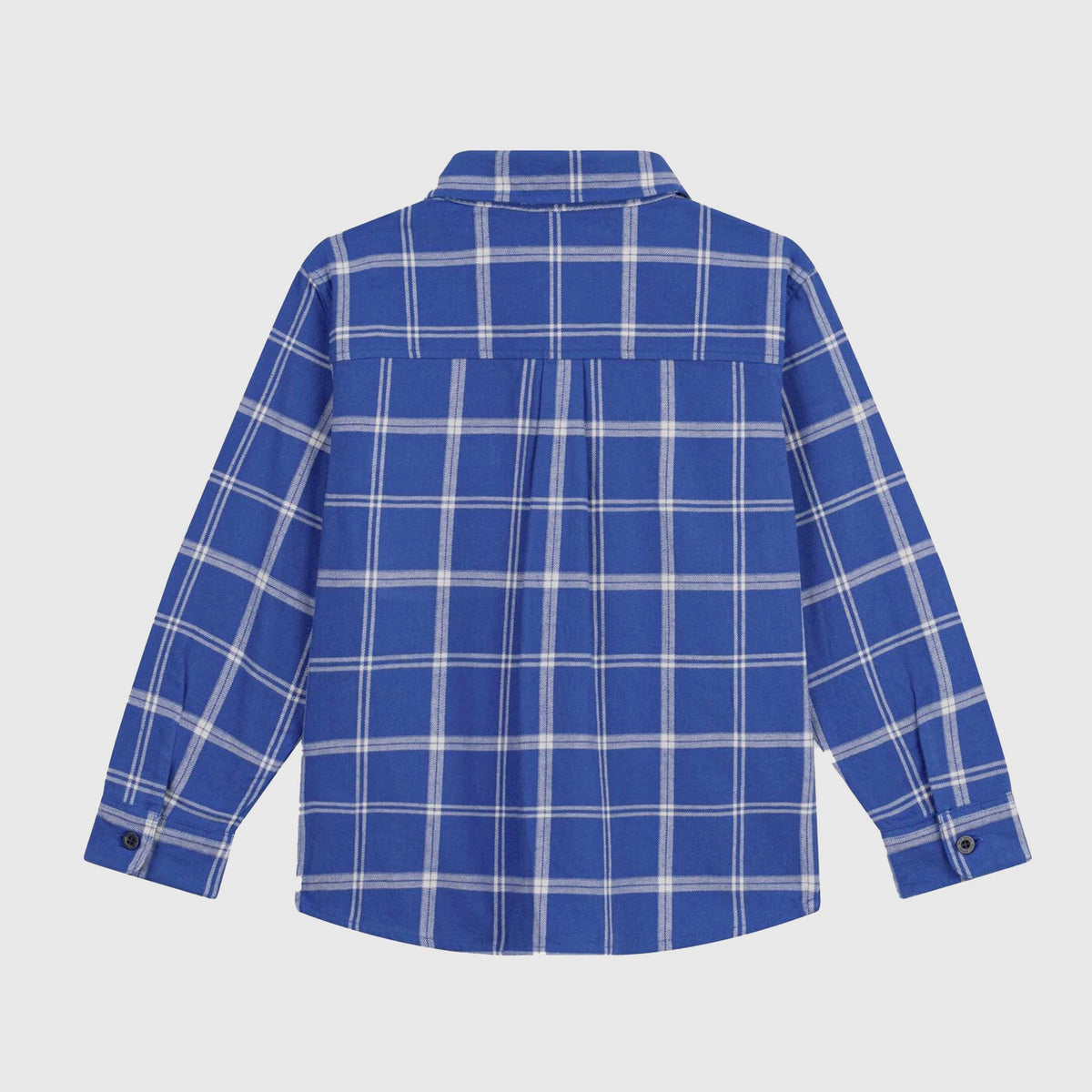 Camicetta Azzurra a Quadri per Bambino by PETIT BATEAU