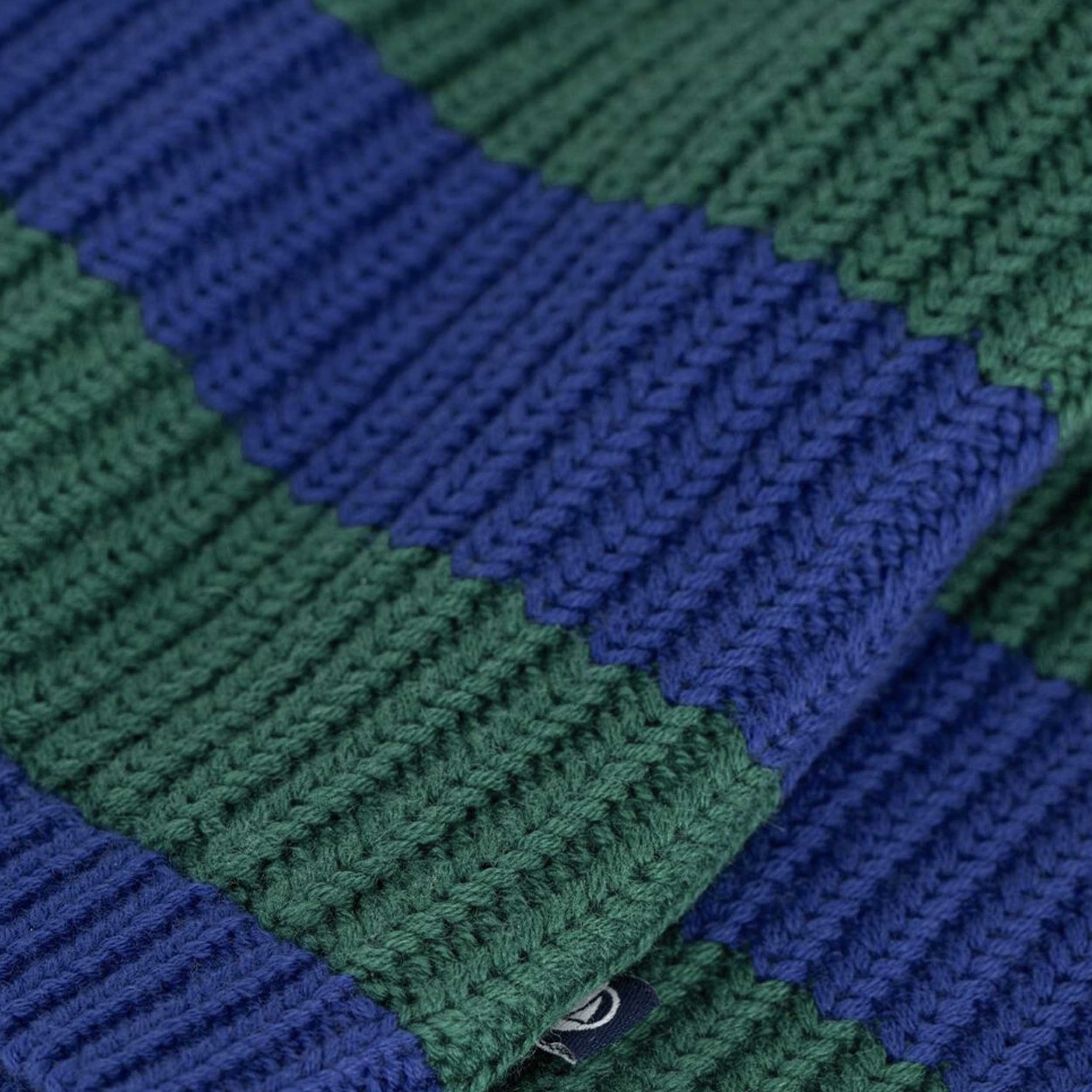 Cardigan Bicolore in Lana e Cotone per Neonato by PETIT BATEAU