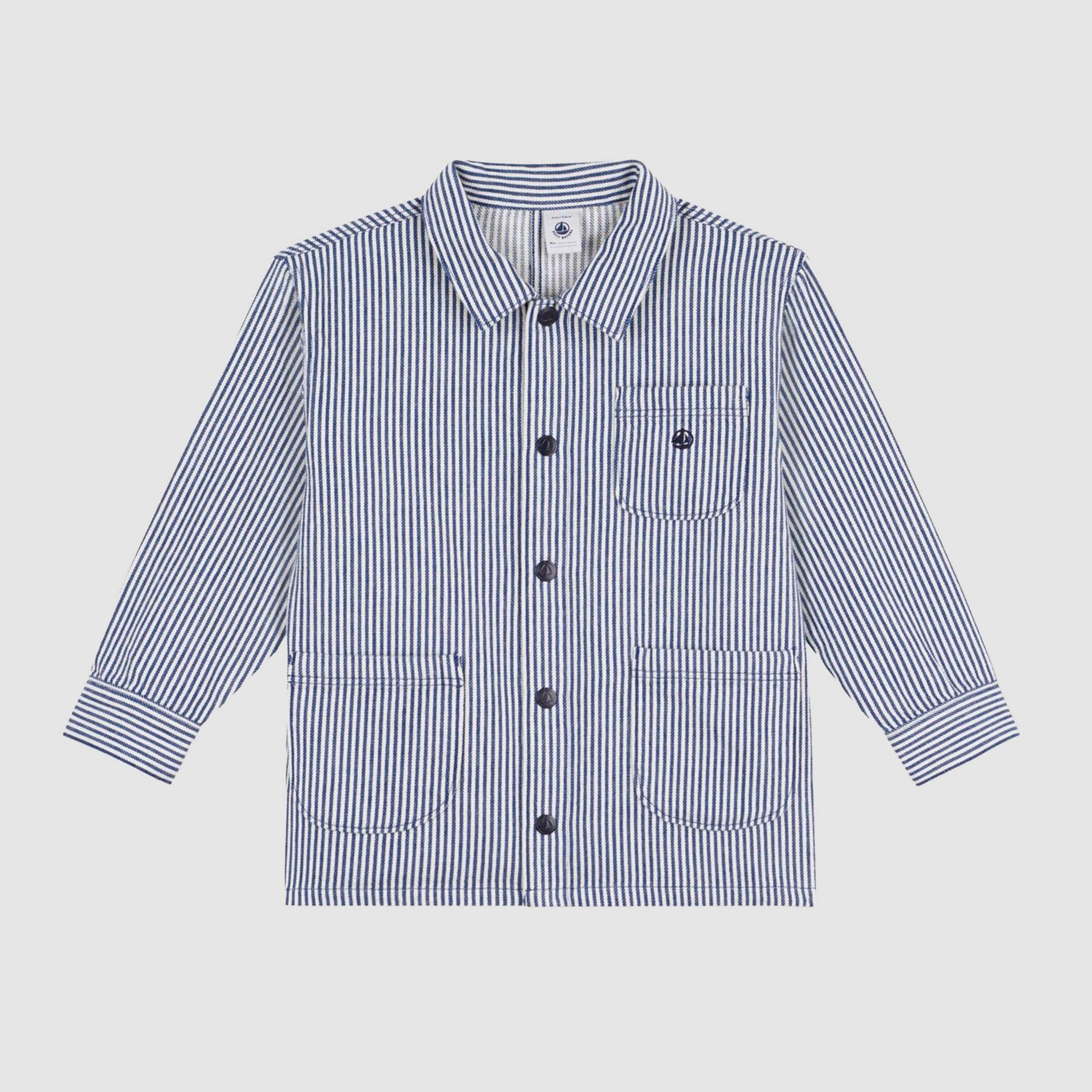 Giacca in Cotone a Righe Firmata PETIT BATEAU