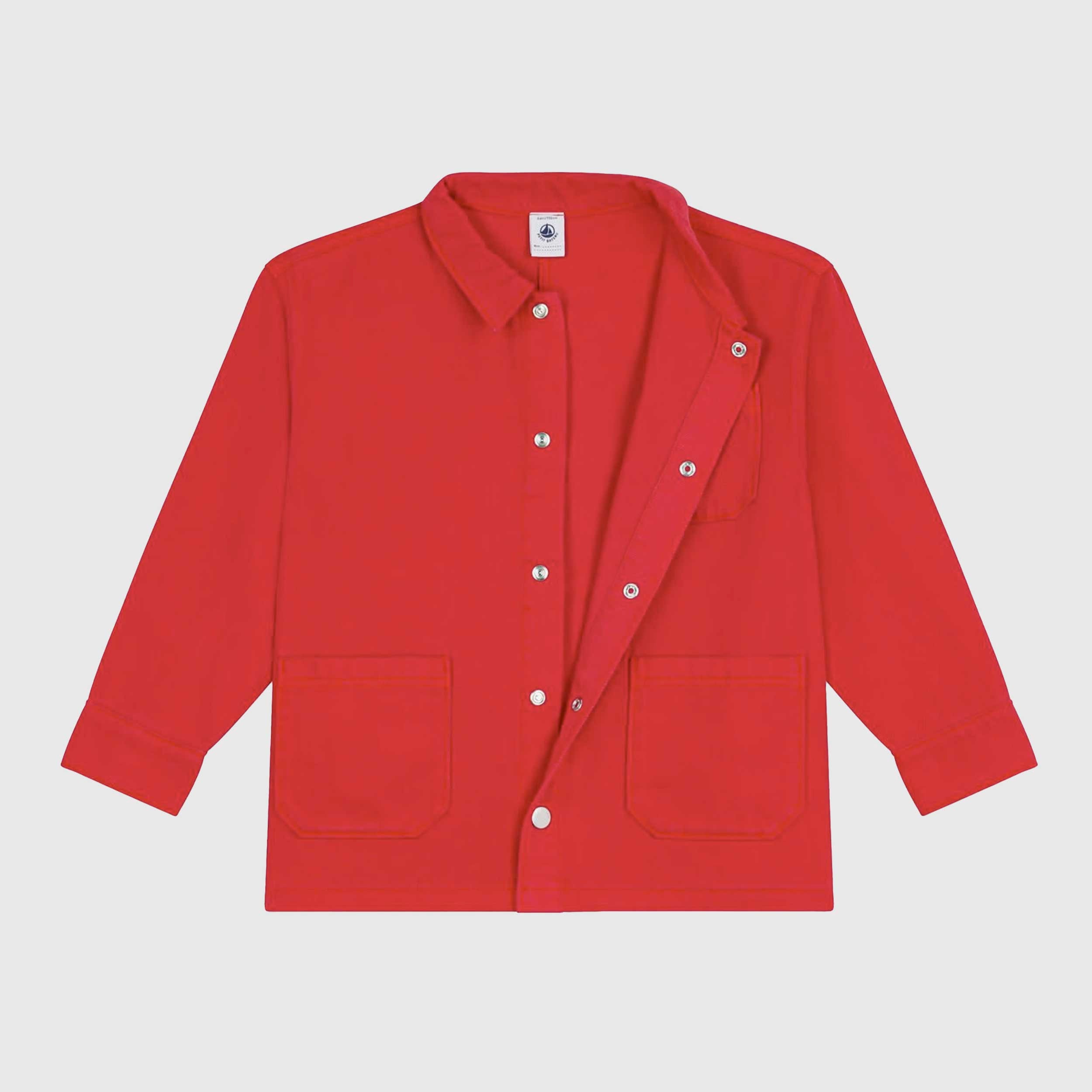 Giacca Rossa con Patch Cuore Firmata PETIT BATEAU