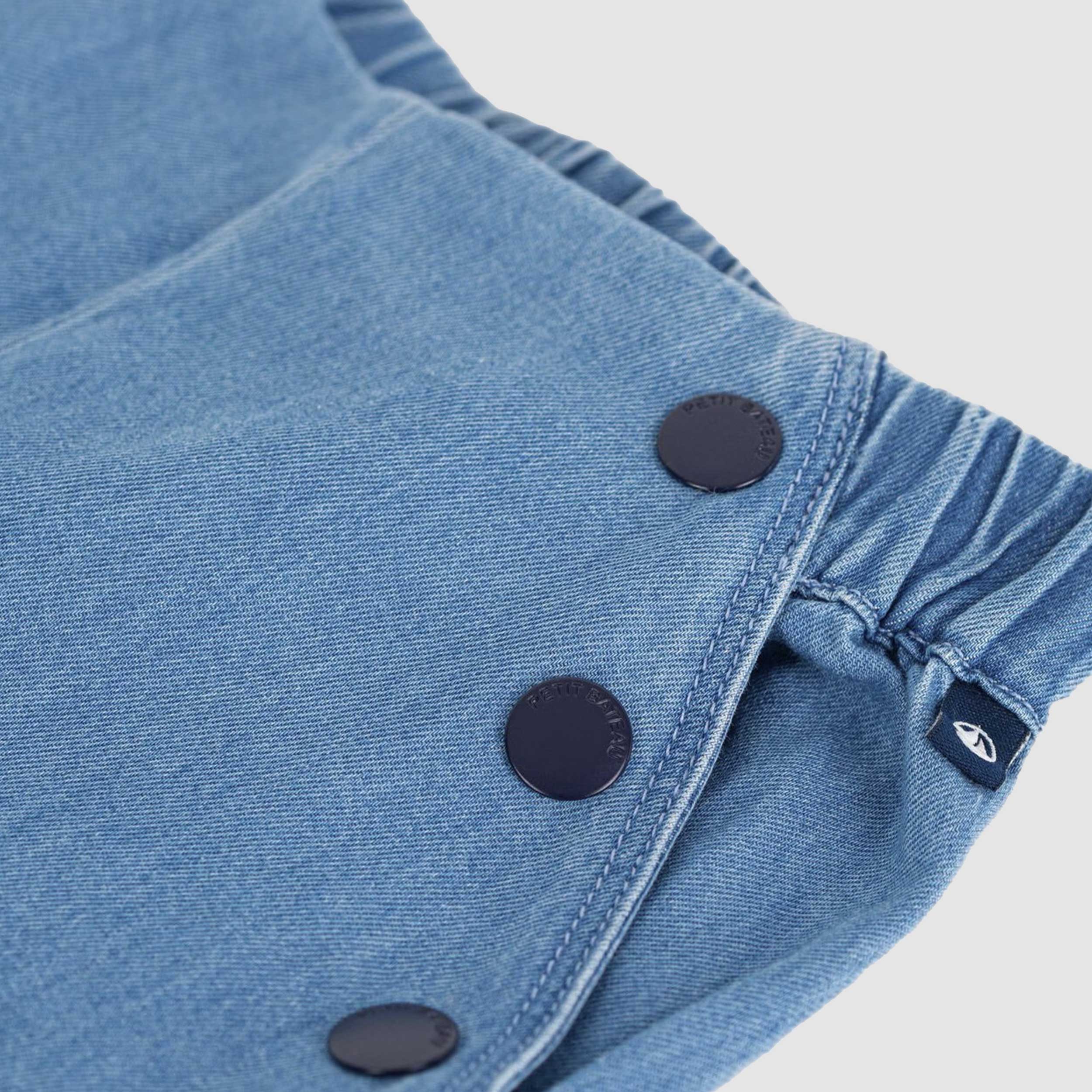 Pantaloni in Denim Chiaro Firmati PETIT BATEAU