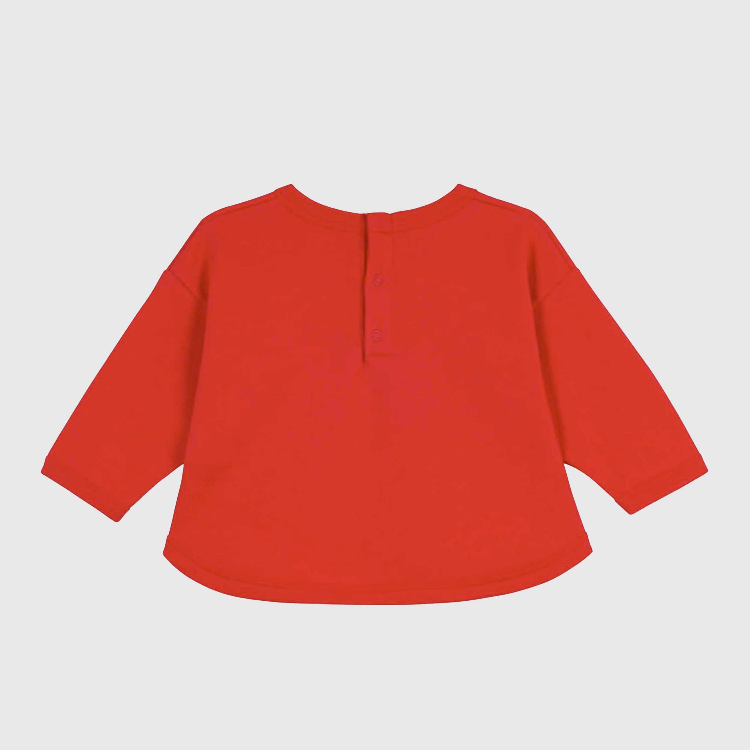 Felpa Rossa in Cotone con Logo Firmata PETIT BATEAU