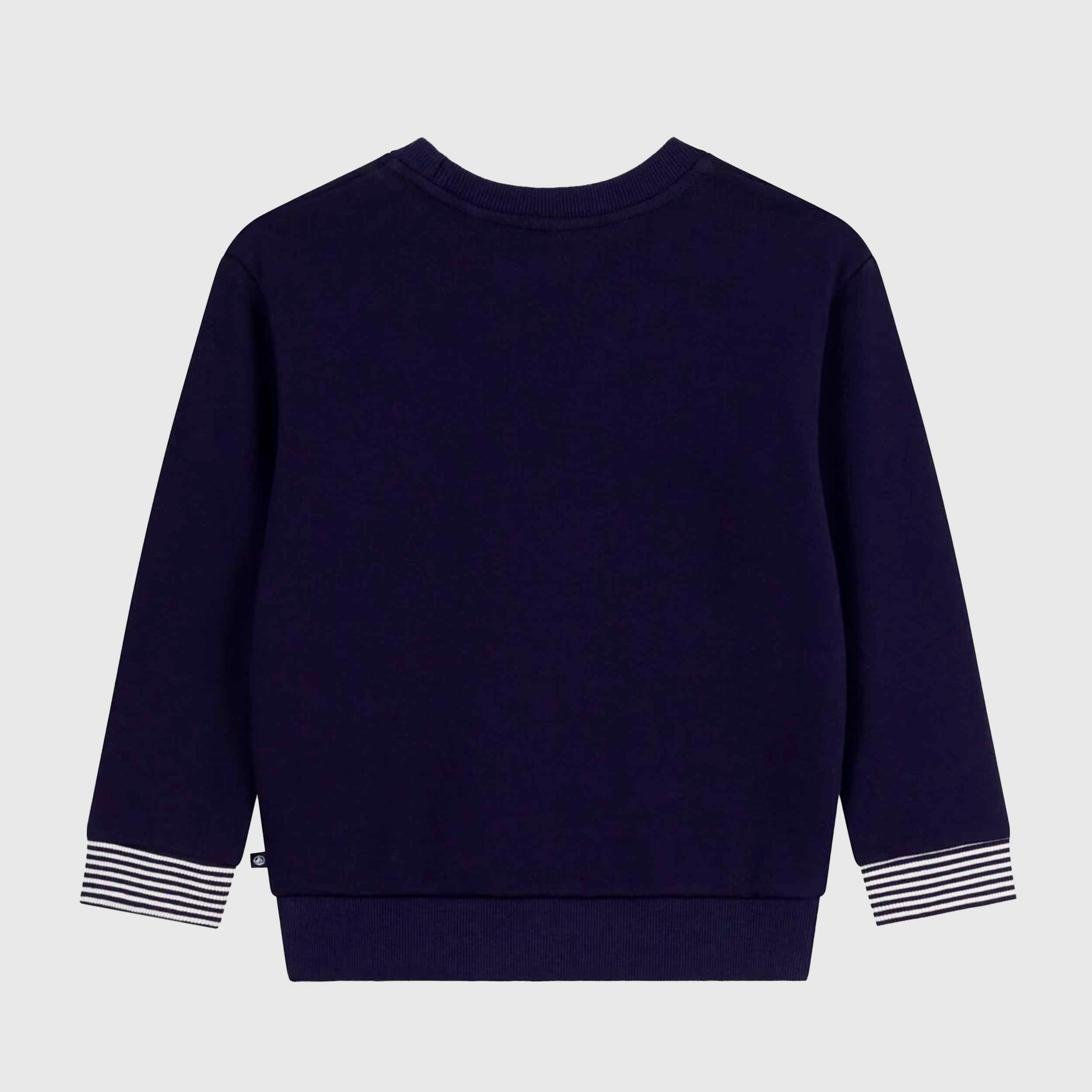 Felpa In Cotone Con Stampa Firmata PETIT BATEAU