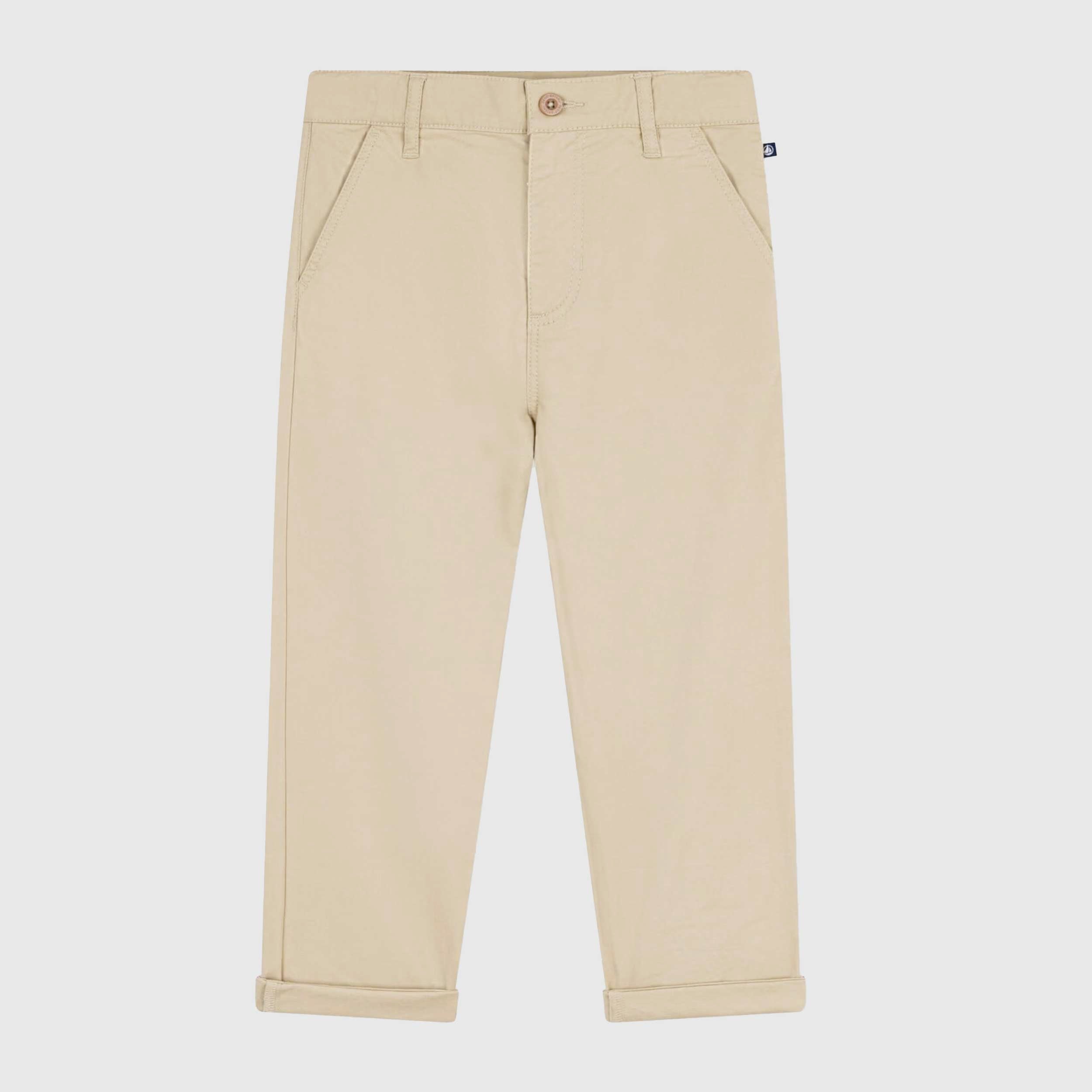 Pantalone Beige in Cotone Firmato PETIT BATEAU