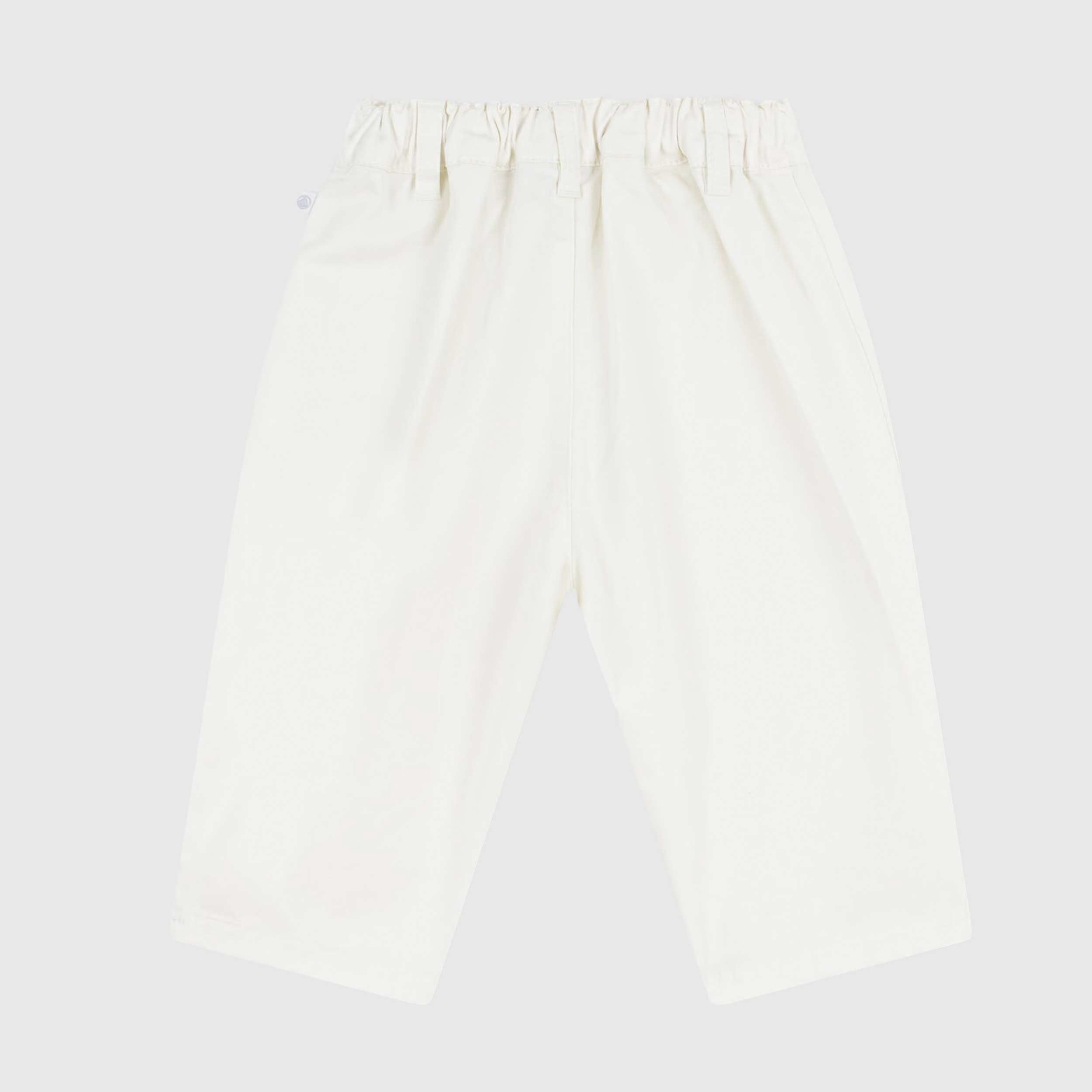 Pantalone Bianco in Serge Tinta Unita Firmato PETIT BATEAU
