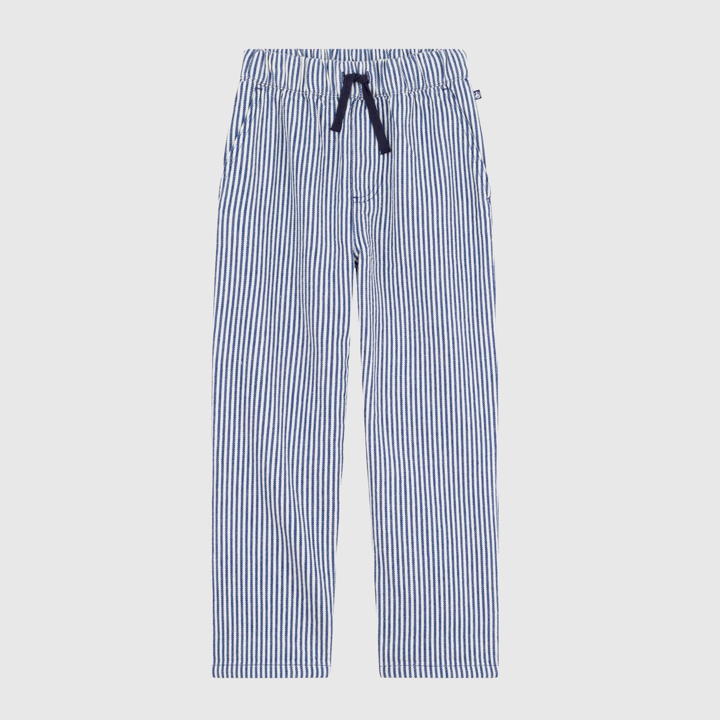 Striped Cotton Trousers by PETIT BATEAU