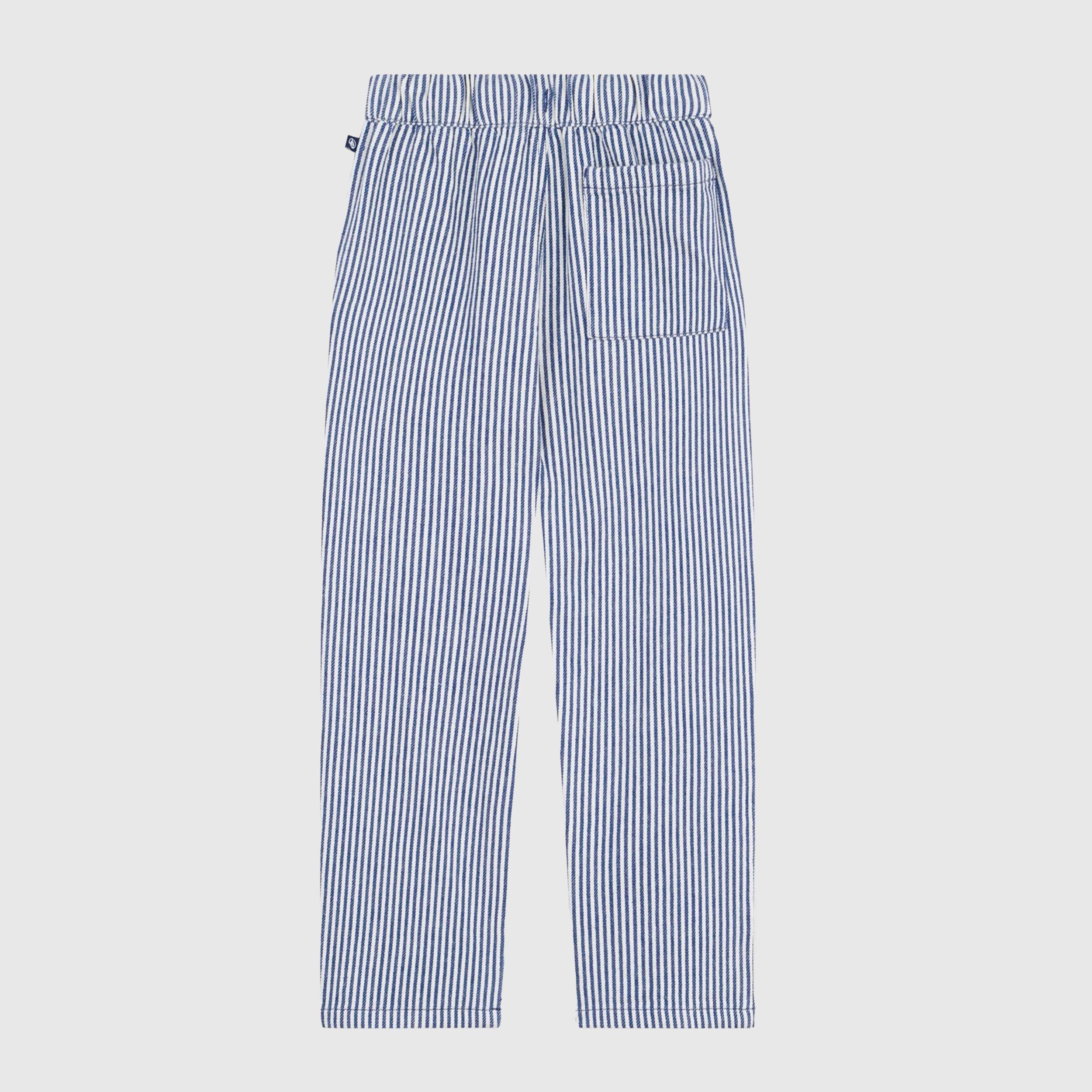 Striped Cotton Trousers by PETIT BATEAU