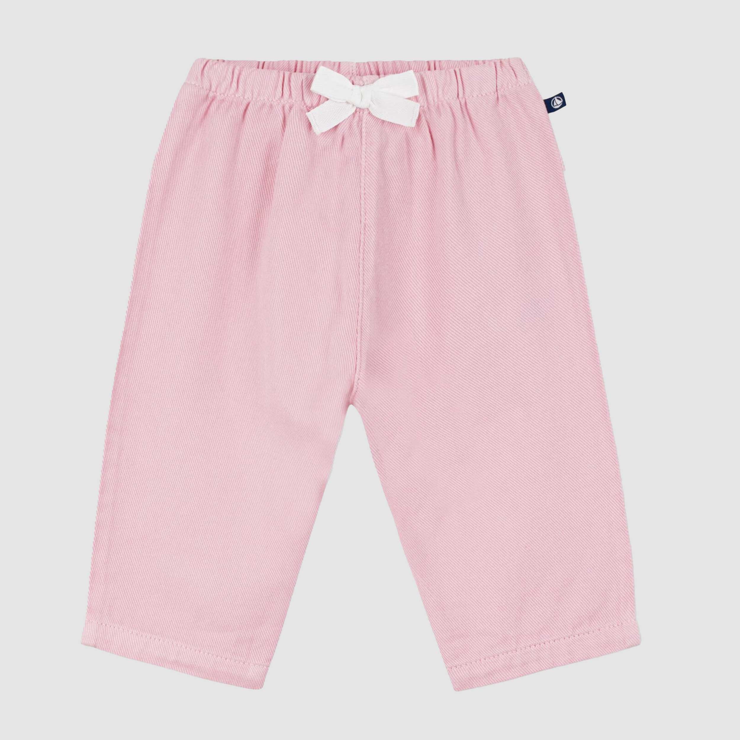 Pantalone Rosa Chiaro in Chambray Firmato PETIT BATEAU