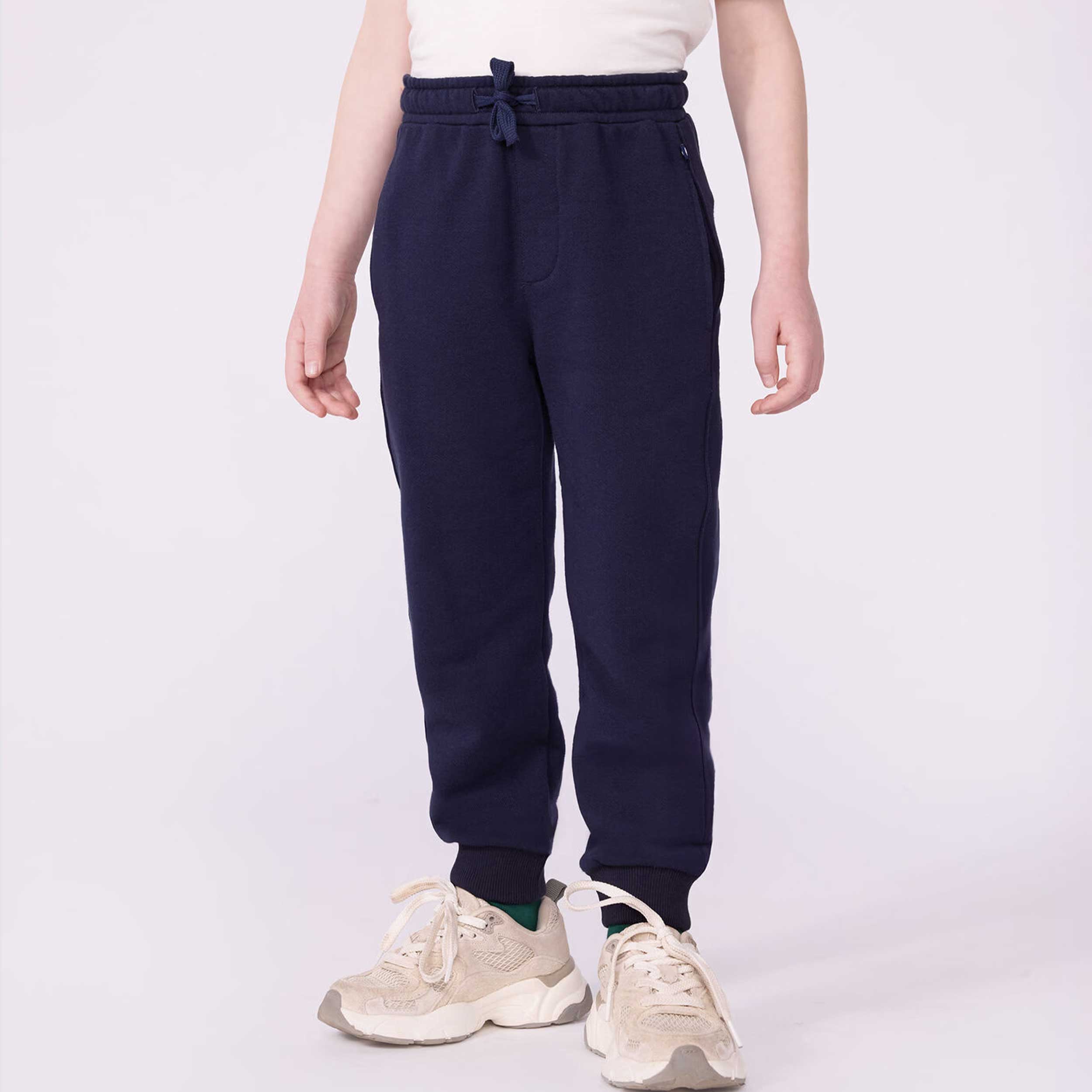 Blue Trousers with Drawstring in Waist Signed PETIT BATEAU