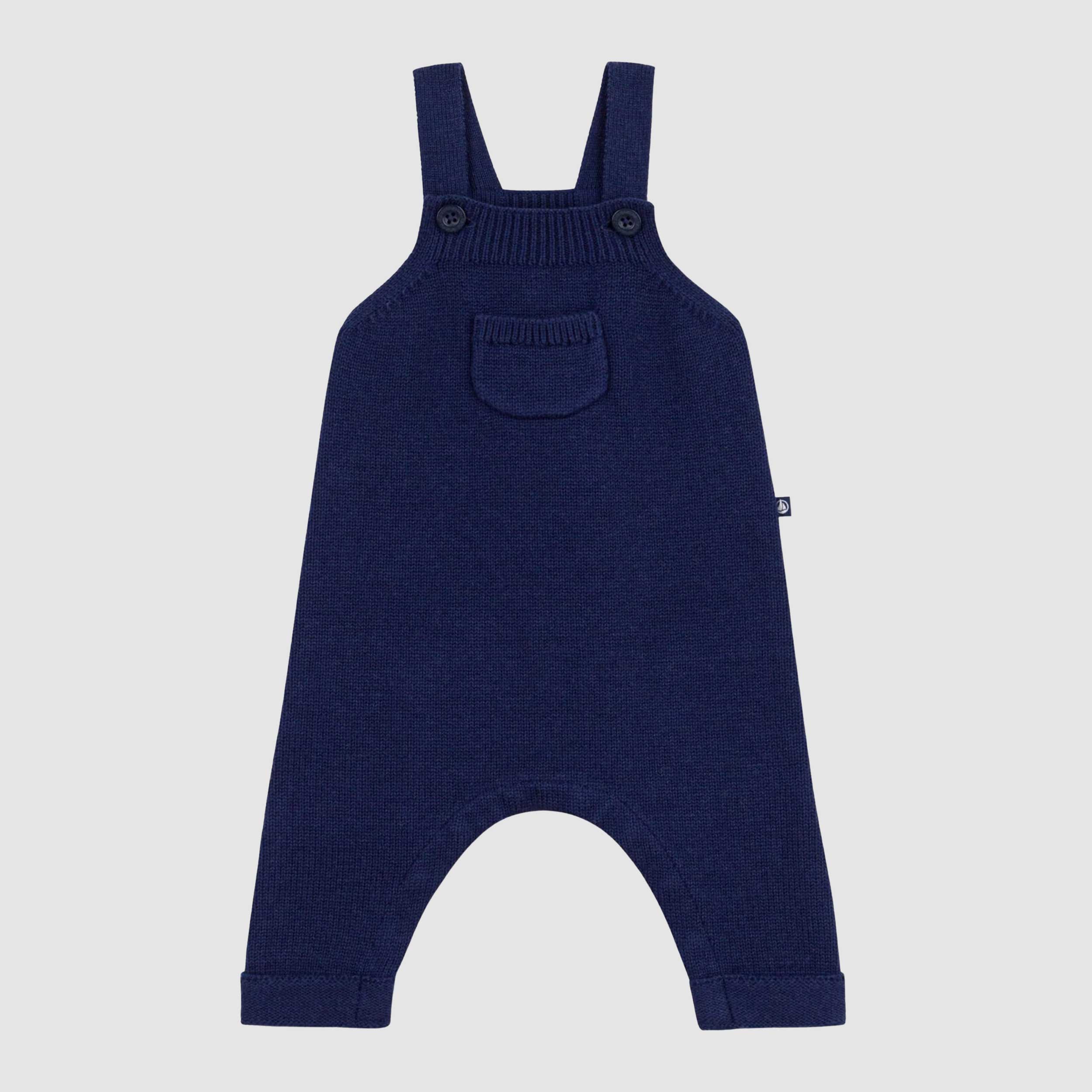 Blue Dungarees with Front Pocket Signed PETIT BATEAU