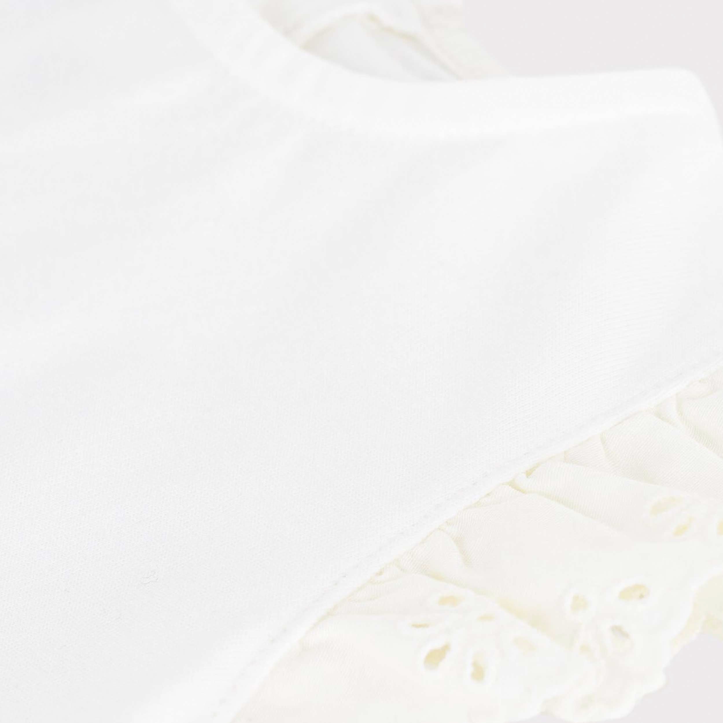 T-shirt in Cotone con Ricamo sulle Maniche Firmata MOLO