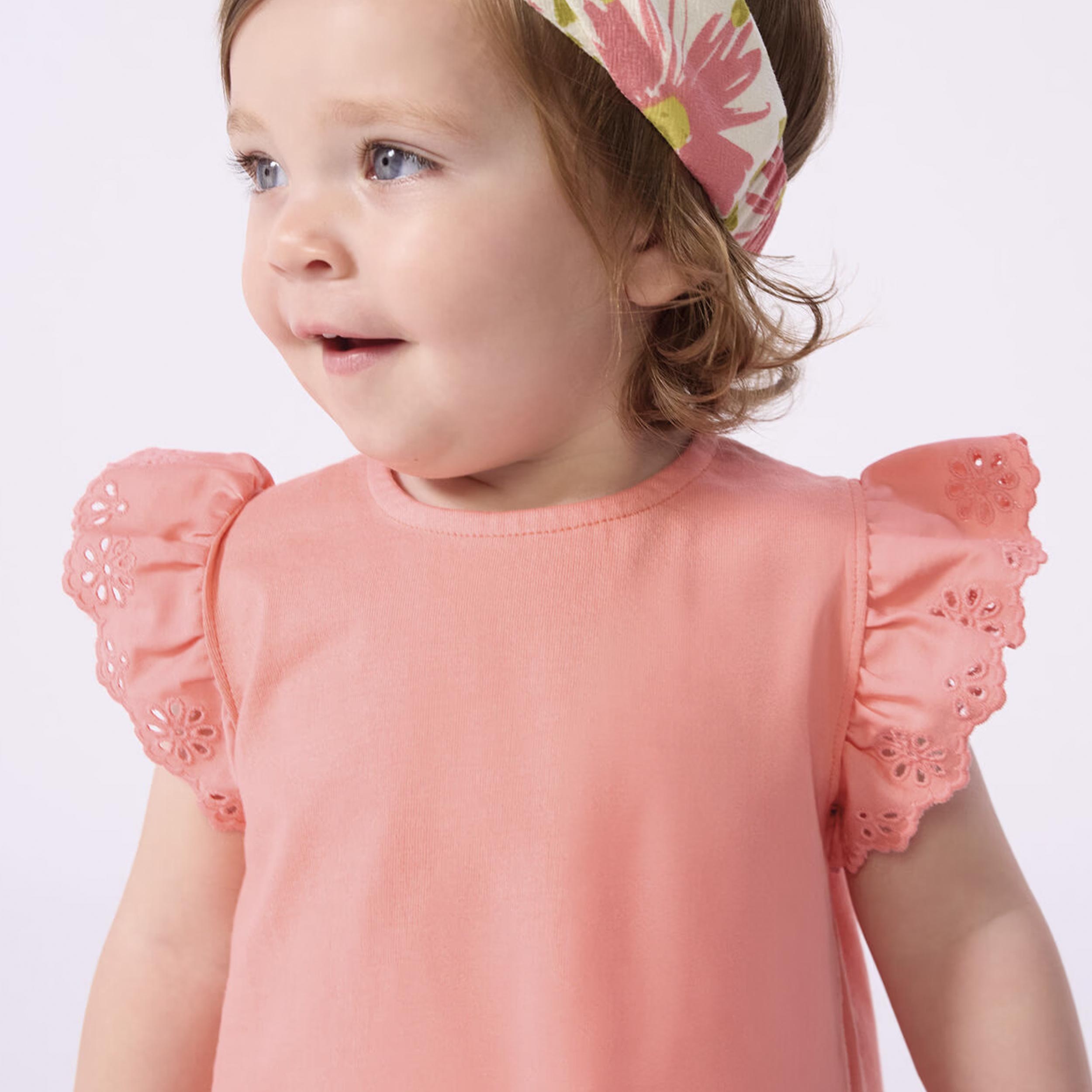 T-shirt Salmone con Rouge Firmata PETIT BATEAU