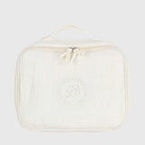 PETIT BATEAU Embroidered Cotton Gauze Briefcase